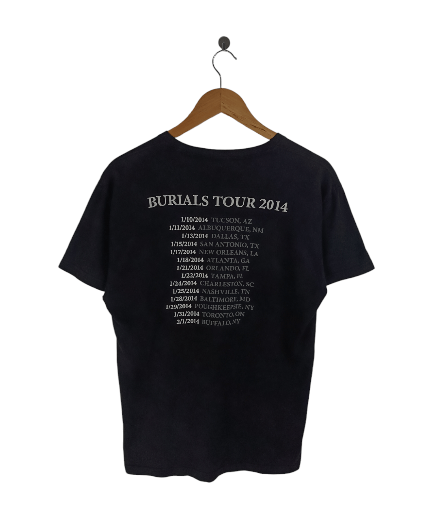 Band Tees VINTAGE 2014 AFI BURIALS TOUR FADED TEE alkaline trio used Size US M / EU 48-50 / 2 - 2 Thumbnail