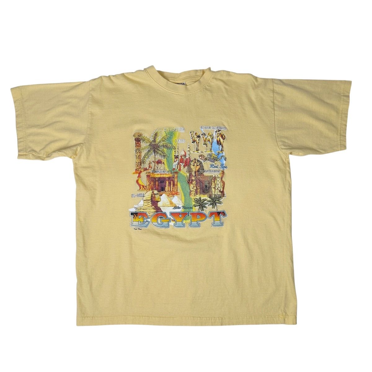 Vintage Vintage 90s Egypt Souvenir Mens Sphinx Pyramid Tee Size US L / EU 52-54 / 3 - 3 Thumbnail