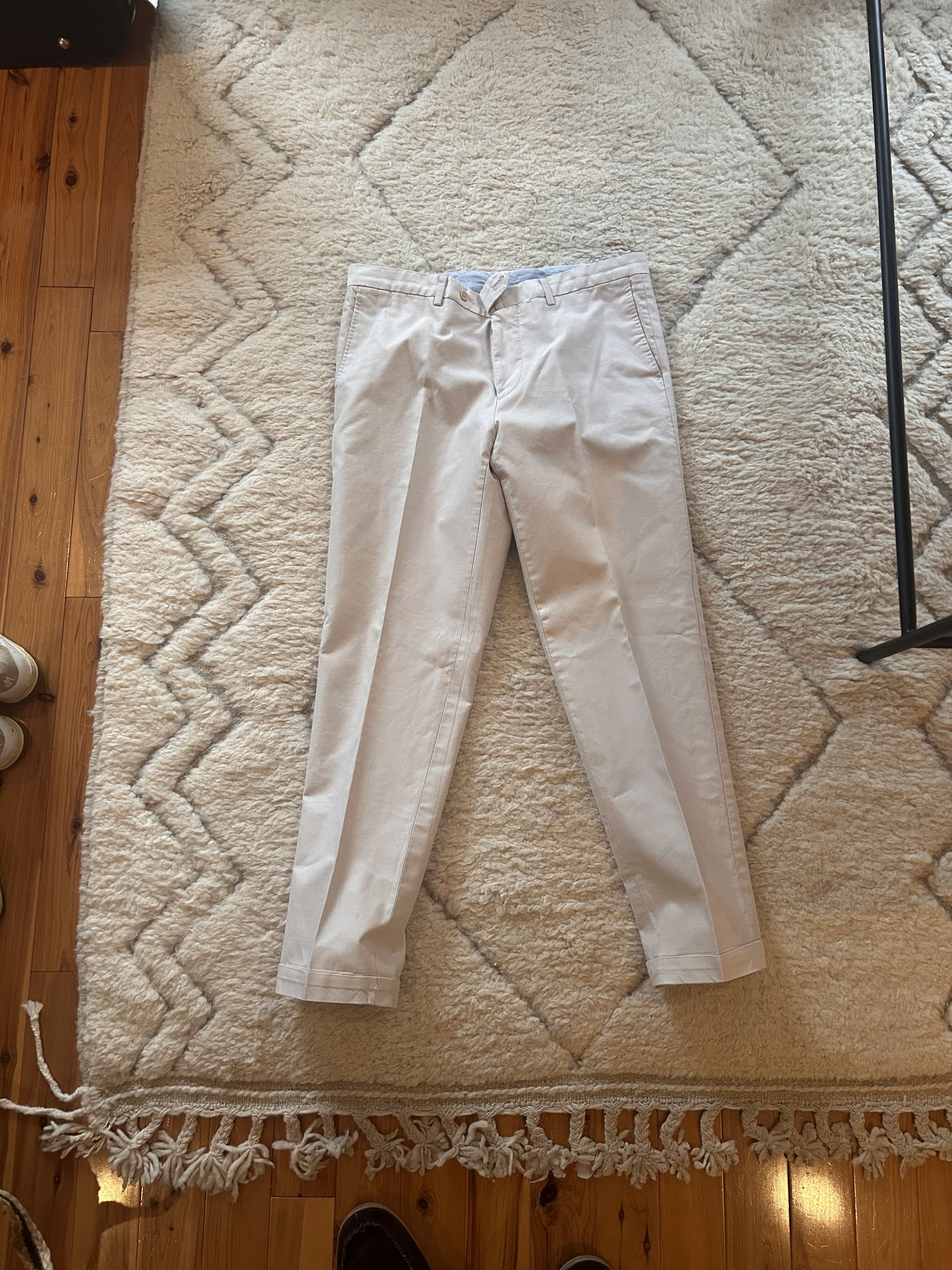 Ring Jacket stone cotton trousers