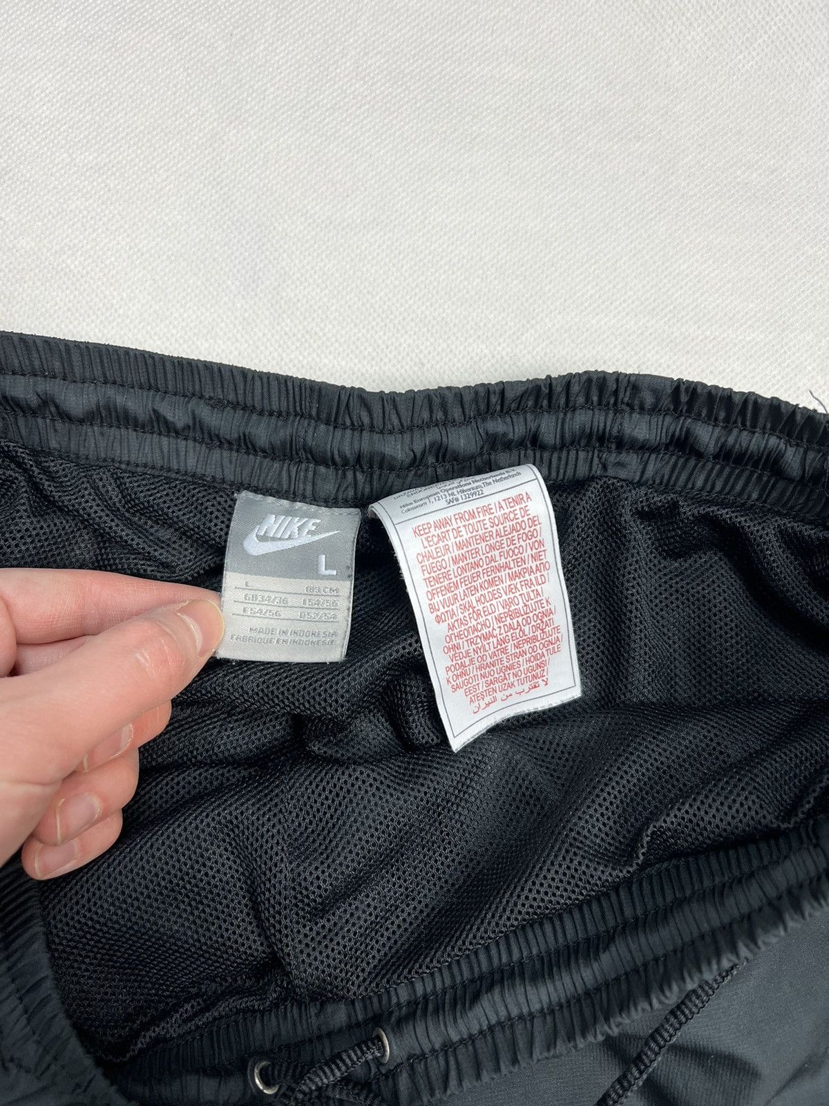 Nike × Vintage Baggy Pants Nike small logo black y2k 00’s vintage Size US 34 / EU 50 - 4 Thumbnail