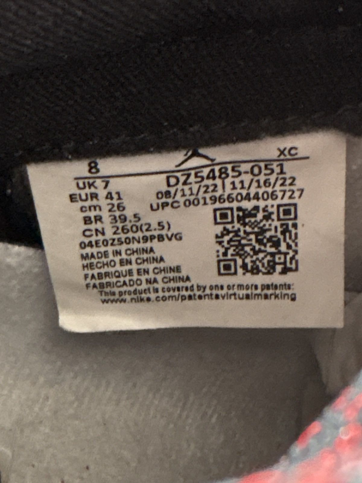 Jordan Brand Jordan 1 Retro High OG Washed Black Size US 8 / EU 41 - 7 Thumbnail