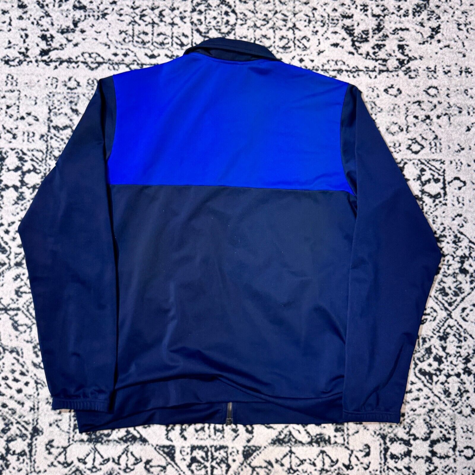 Adidas × Vintage Vintage Adidas Blue Black Polyester Tracksuit Jacket Size XL Size US XL / EU 56 / 4 - 12 Thumbnail