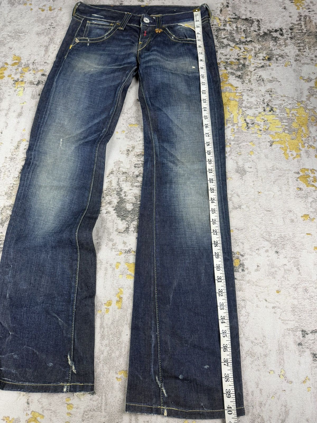Tornado Mart Vintage 90s Replay Flared Wash Jeans Size US 28 / EU 44 - 8 Thumbnail