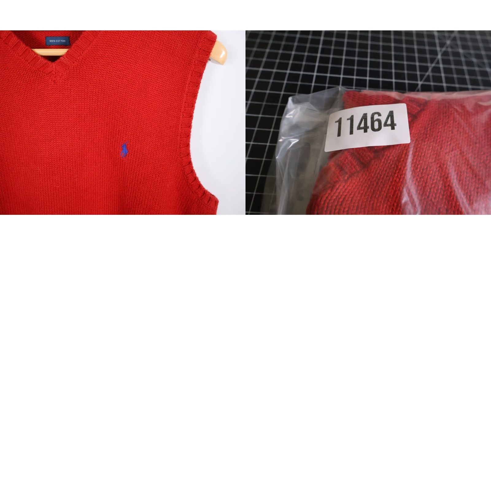 Polo Ralph Lauren Polo Ralph Lauren Sweater Vest Shirt Men Large Red Cotton V-Neck Knit Vest Preppy Dad Retro Holiday Vintage? Size US L / EU 52-54 / 3 - 8 Thumbnail