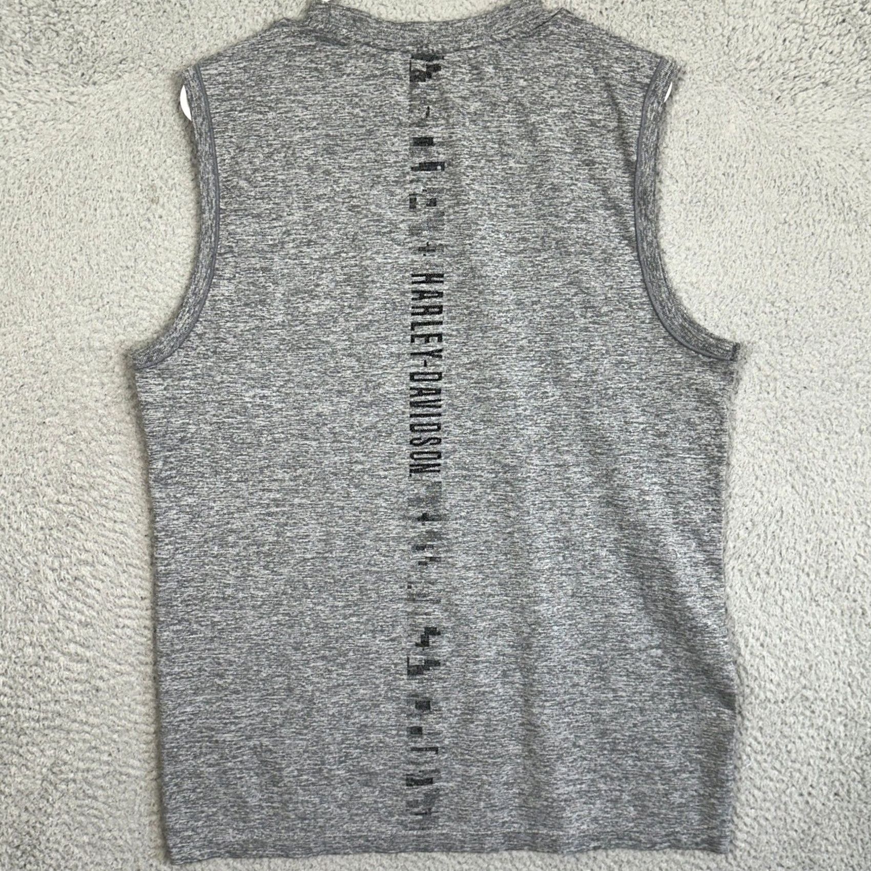 Harley Davidson Harley-Davidson Shirt Mens Large Slim Fit Tank Top Fitted Heather Sleeveless Size US L / EU 52-54 / 3 - 3 Thumbnail