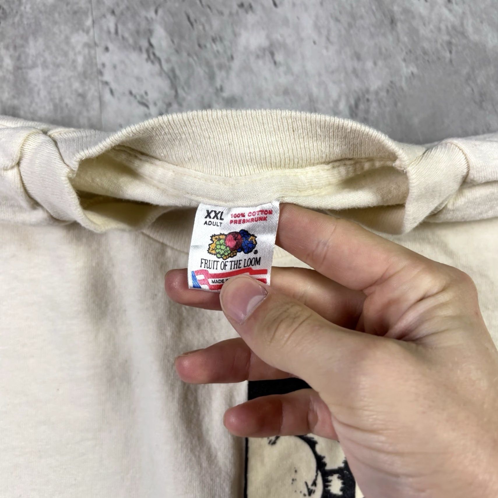 Fruit Of The Loom VINTAGE Pirate Ship T Shirt Art Promo Single Stitch Adult 2XL 90s Disney Stitch White Cotton Fruit of the Loom Shirt Mens Size US XXL / EU 58 / 5 - 5 Thumbnail