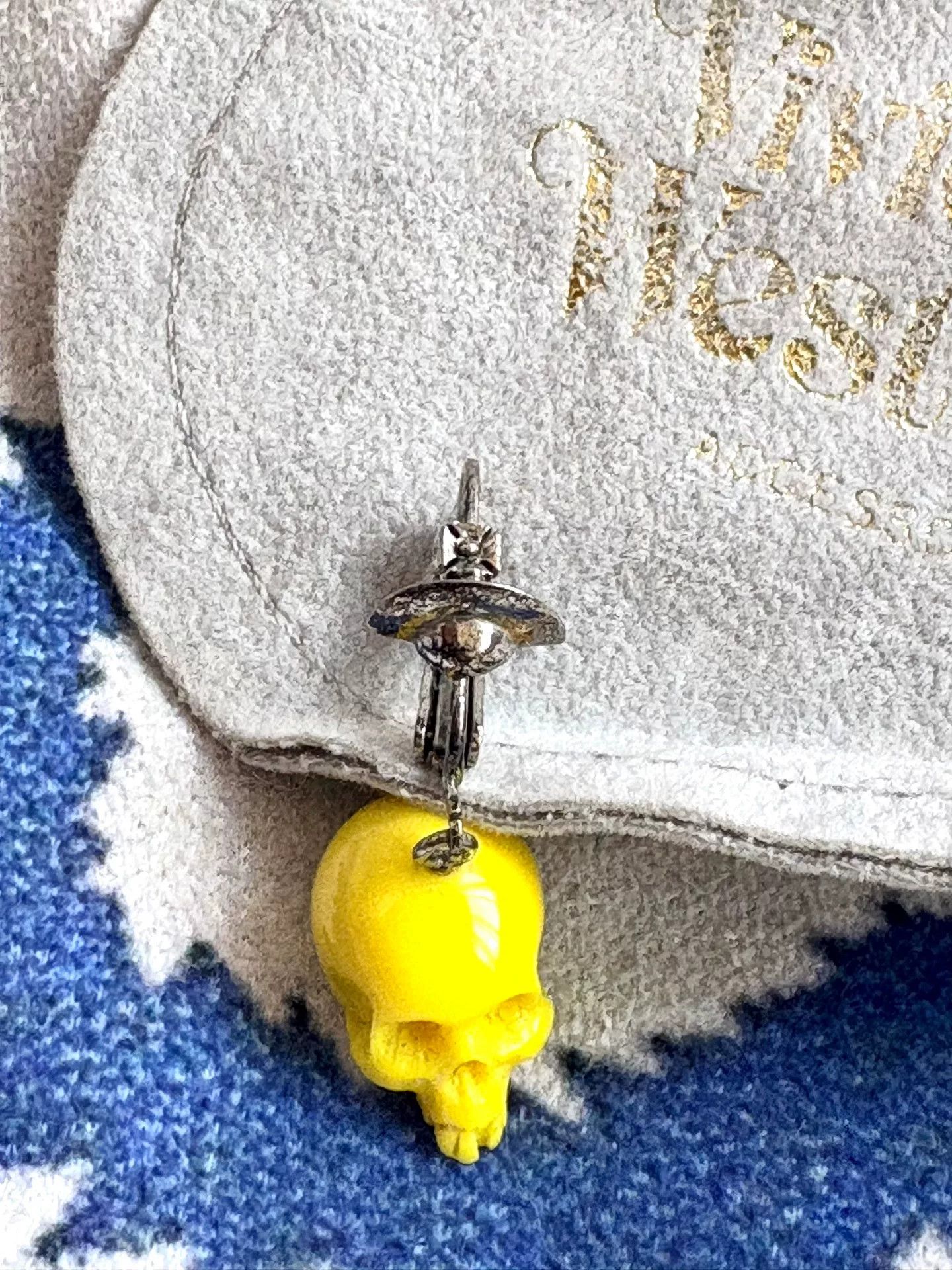 Vivienne Westwood vivienne westwood yellow skull earrings single piece Size ONE SIZE - 1 Thumbnail