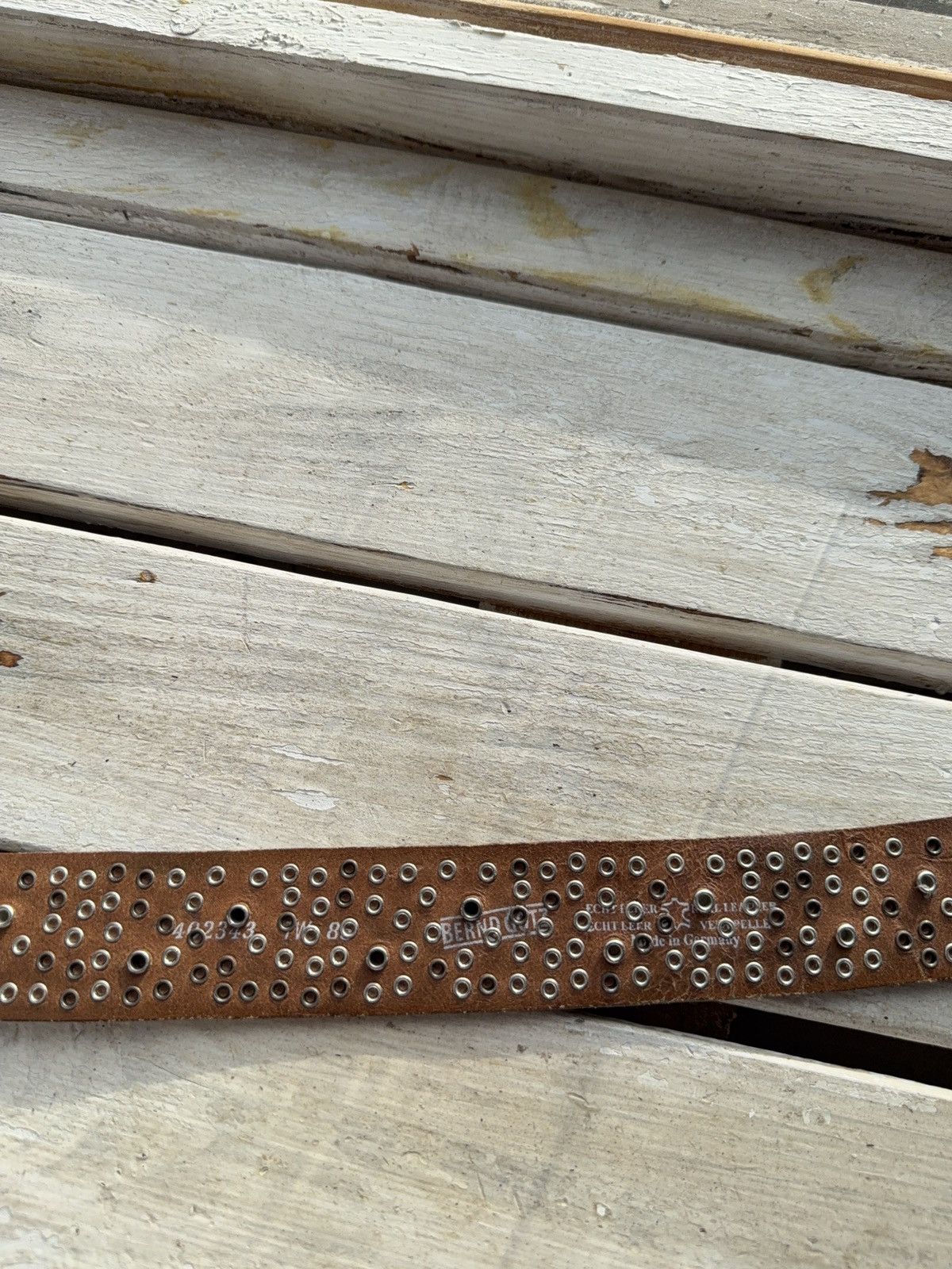 Japanese Brand Vintage Retro 90s Y2K Opium Real Leather Japanese style belt Size ONE SIZE - 11 Thumbnail