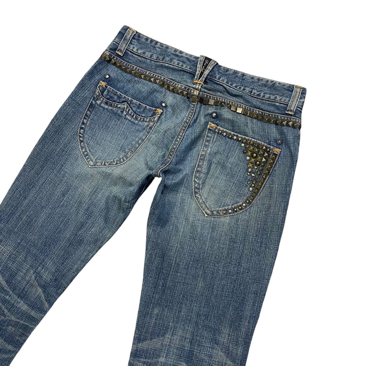 Vintage GLOW NAKED Studded Embellish Denim Skinny Jeans Size US 30 / EU 46 - 2 Thumbnail