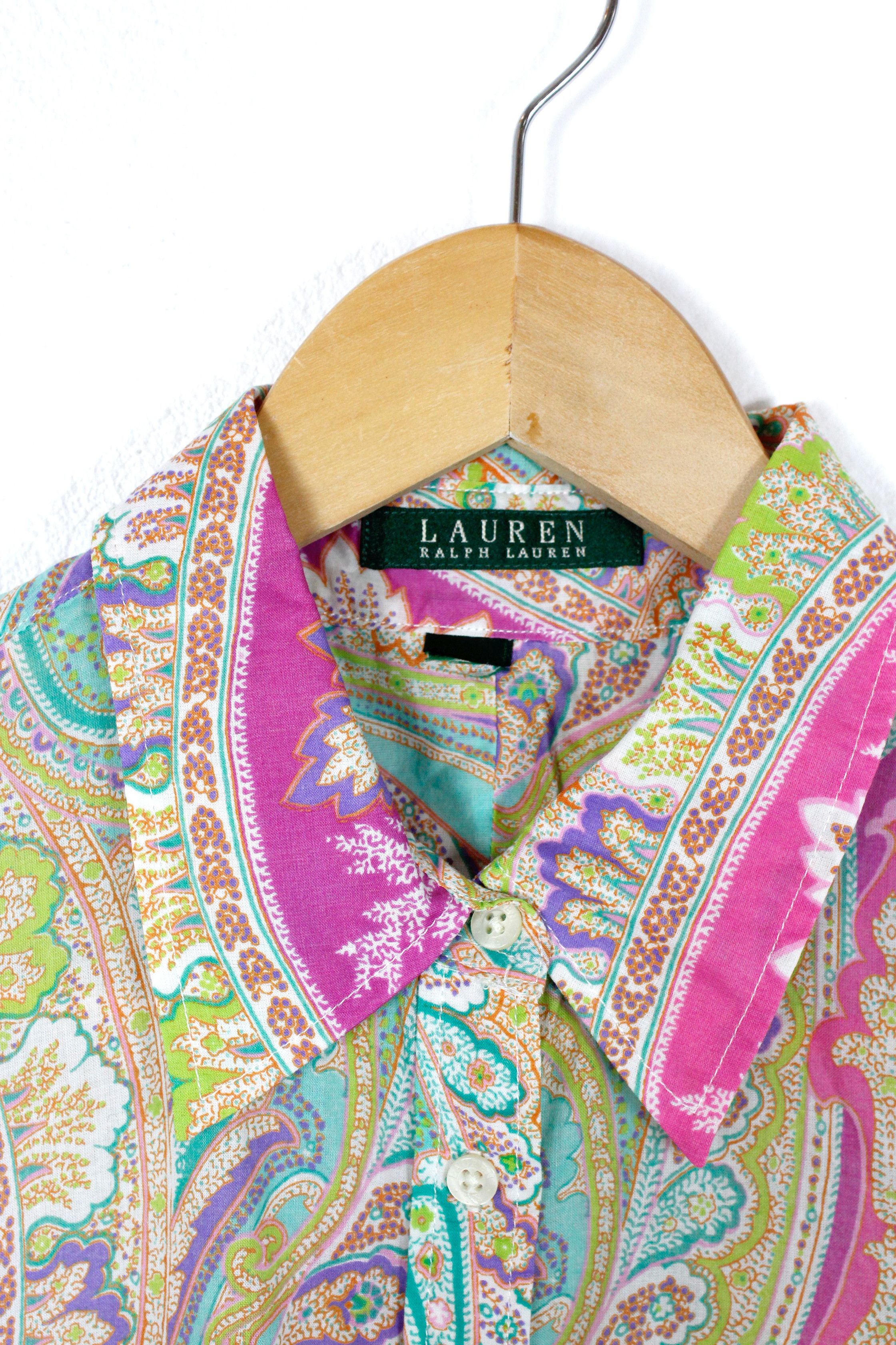 Lauren Ralph Lauren × Polo Ralph Lauren Lauren Ralph Lauren Paisley Printed Pattern Shirt Baroque Size L / US 10 / IT 46 - 4 Thumbnail
