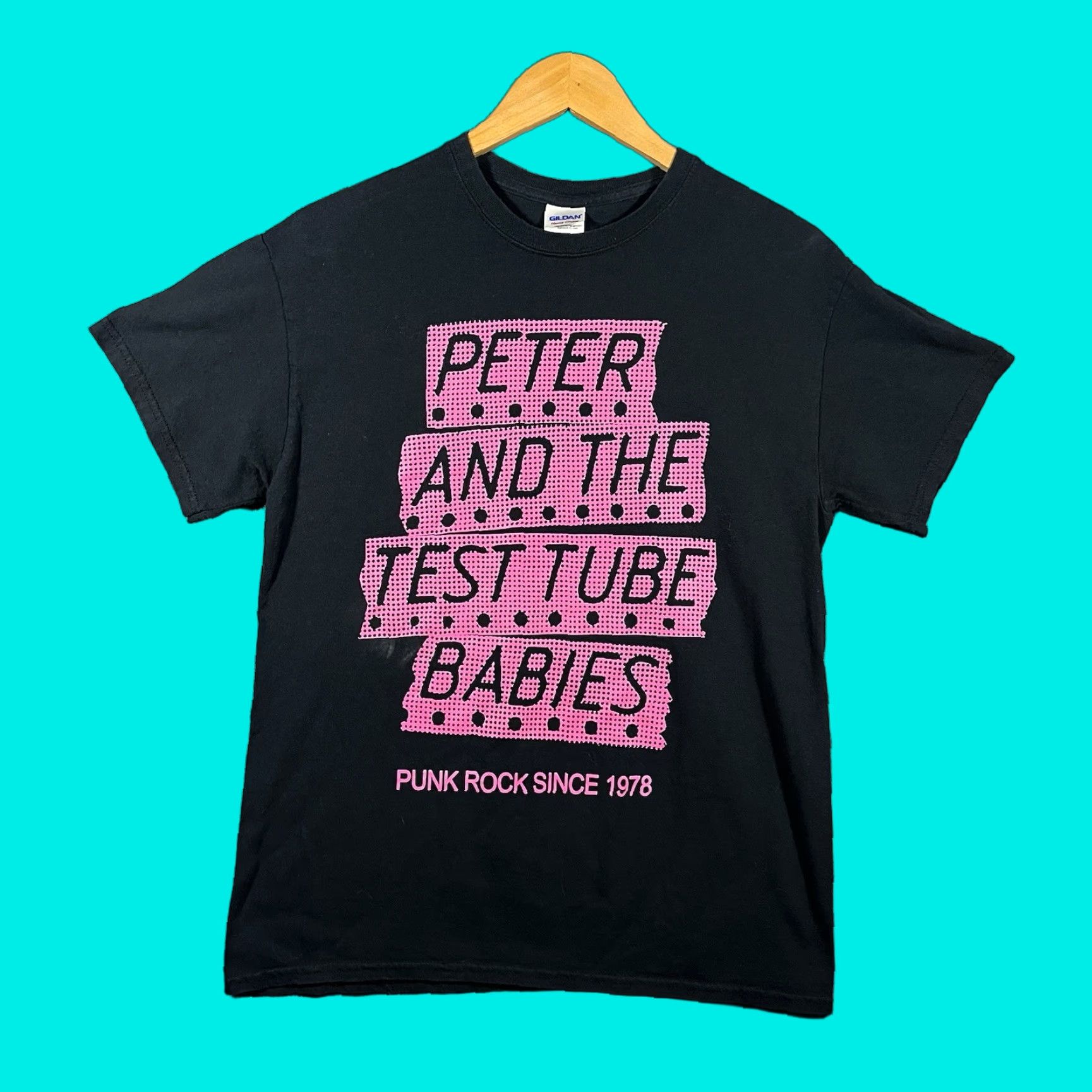 Gildan VINTAGE Peter And The Test Tube Babies T Shirt Tour 2014 Punk Rock Band Merch Medium Black Mens M Vtg Size US M / EU 48-50 / 2 - 1 Thumbnail