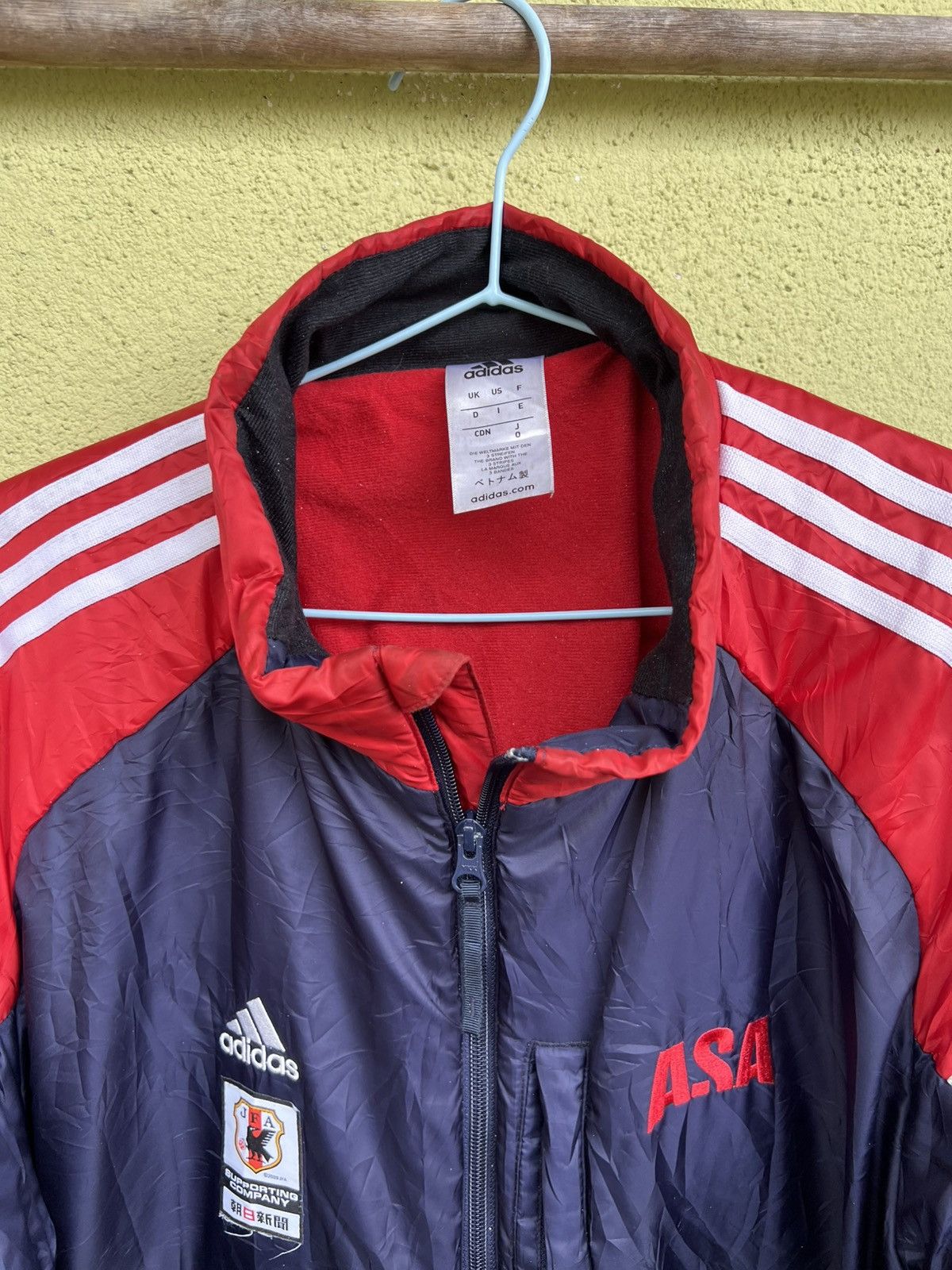 Adidas Windbreaker VINTAGE S Jacket ADIDAS JFA 2009 Size US XL / EU 56 / 4 - 4 Thumbnail