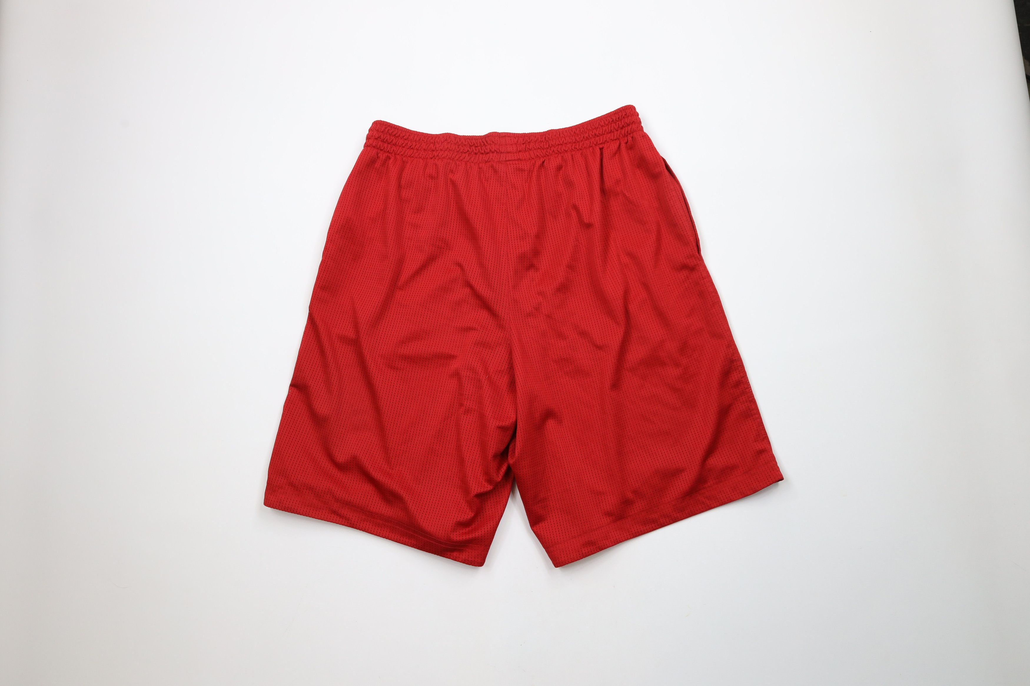 Nike × Vintage Vintage 90s Nike Mini Swoosh Mesh Basketball Gym Shorts Size US 34 / EU 50 - 9 Thumbnail