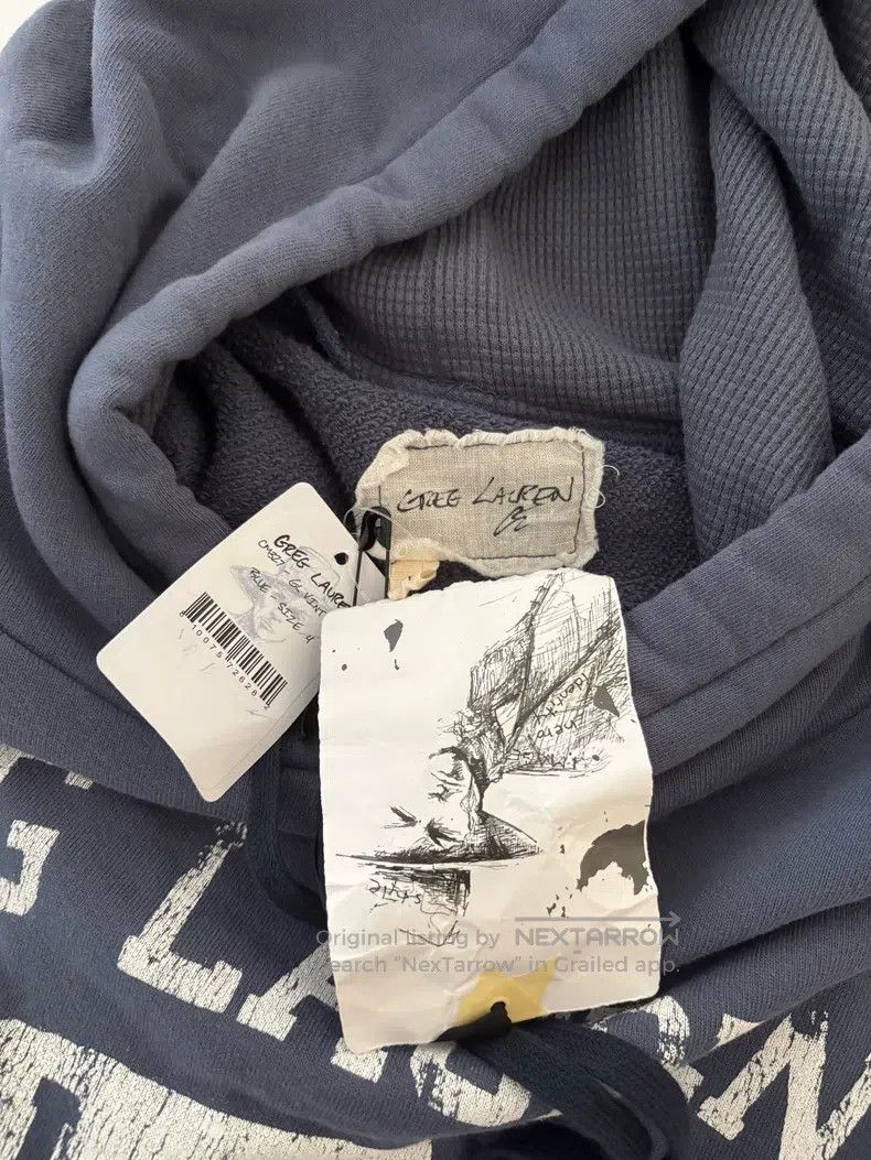 Greg Lauren Greg Lauren Hooded Cotton Patchwork Sweatshirt Size US XL / EU 56 / 4 - 5 Thumbnail