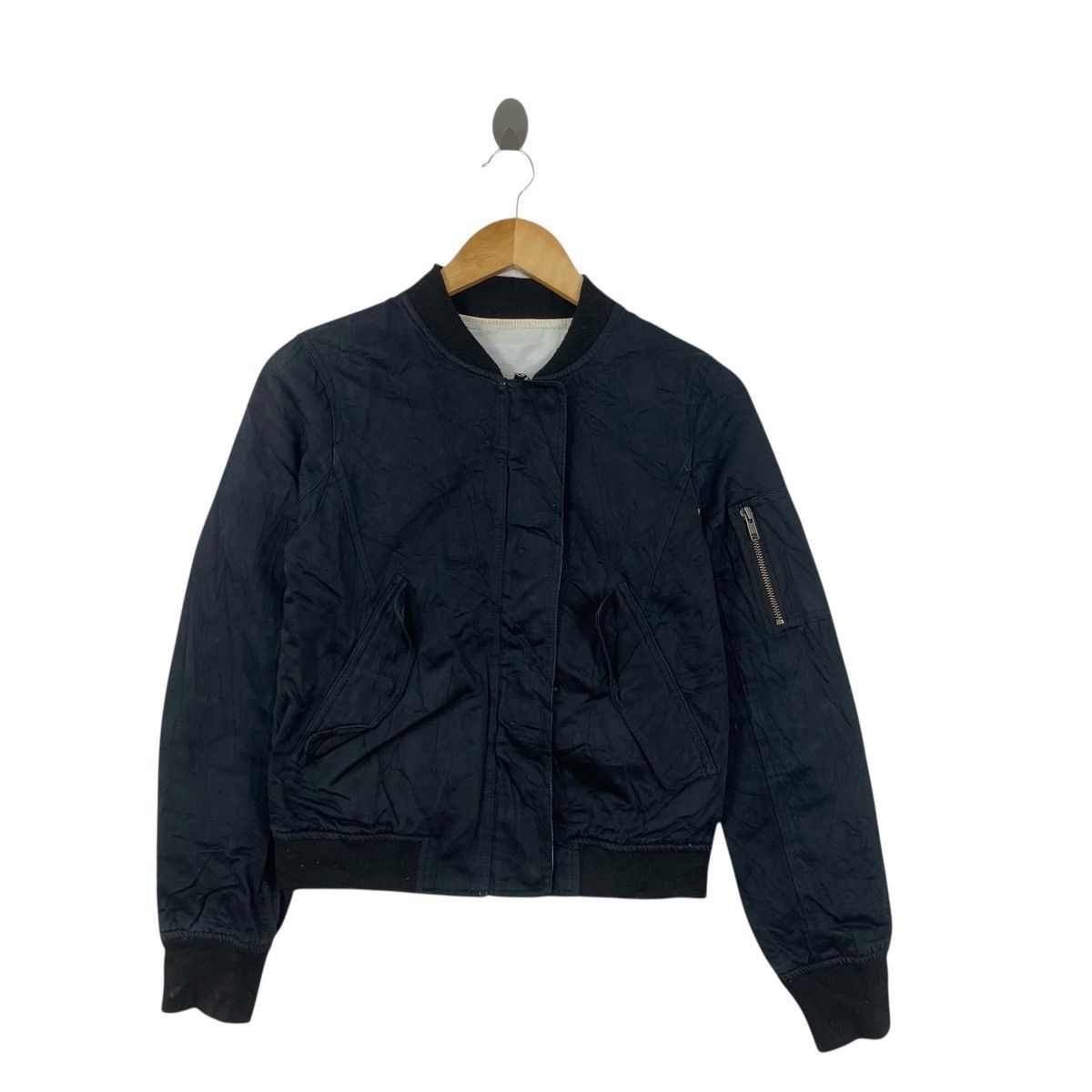 MOUSSY MOUSSY JAPAN MA-1 Denim Jeans Bomber Jacket Windbreaker Size S / US 4 / IT 40 - 3 Thumbnail