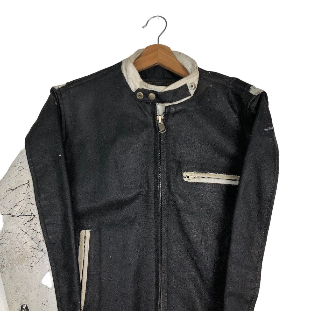 Hein Gericke 🔥Vtg Biker Leather Jacket Racer Eezan Garments Japan Size US M / EU 48-50 / 2 - 3 Thumbnail