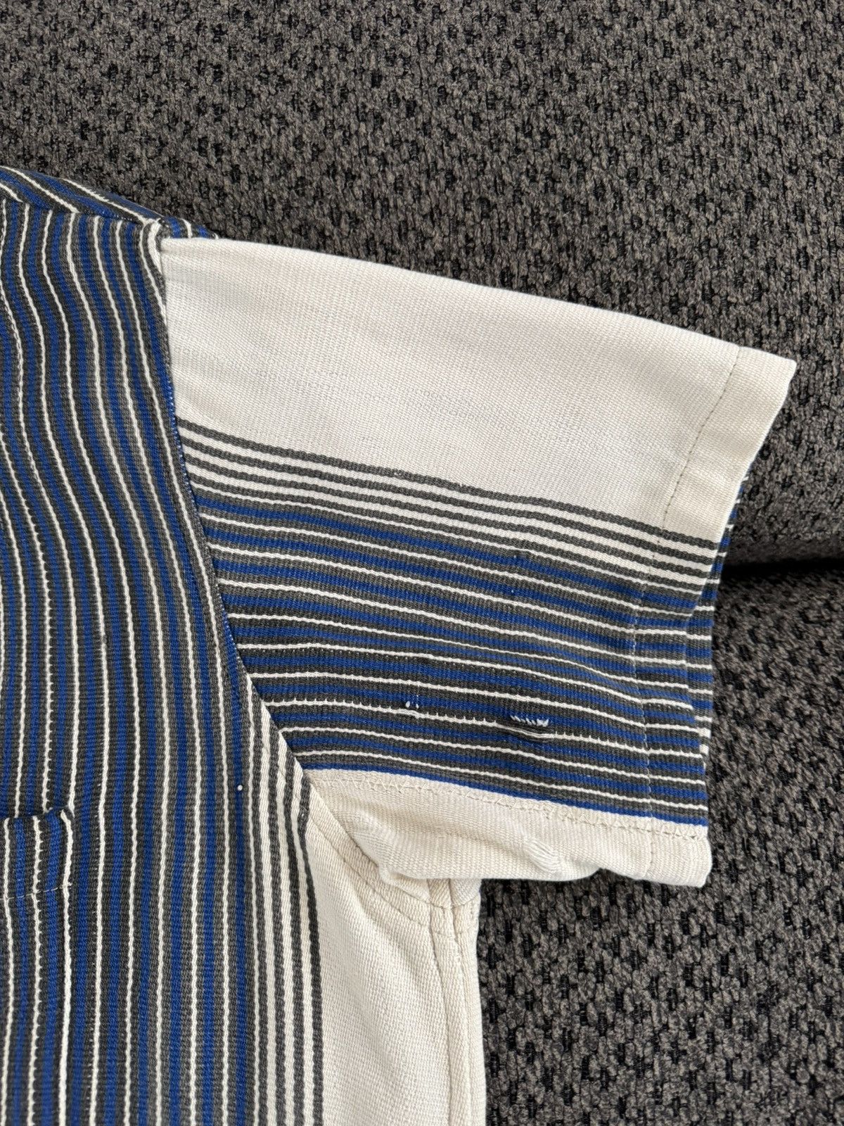Bode BODE Early Collection 01423 Stripe Shirt Cotton Fringe L/XL Size US L / EU 52-54 / 3 - 6 Thumbnail