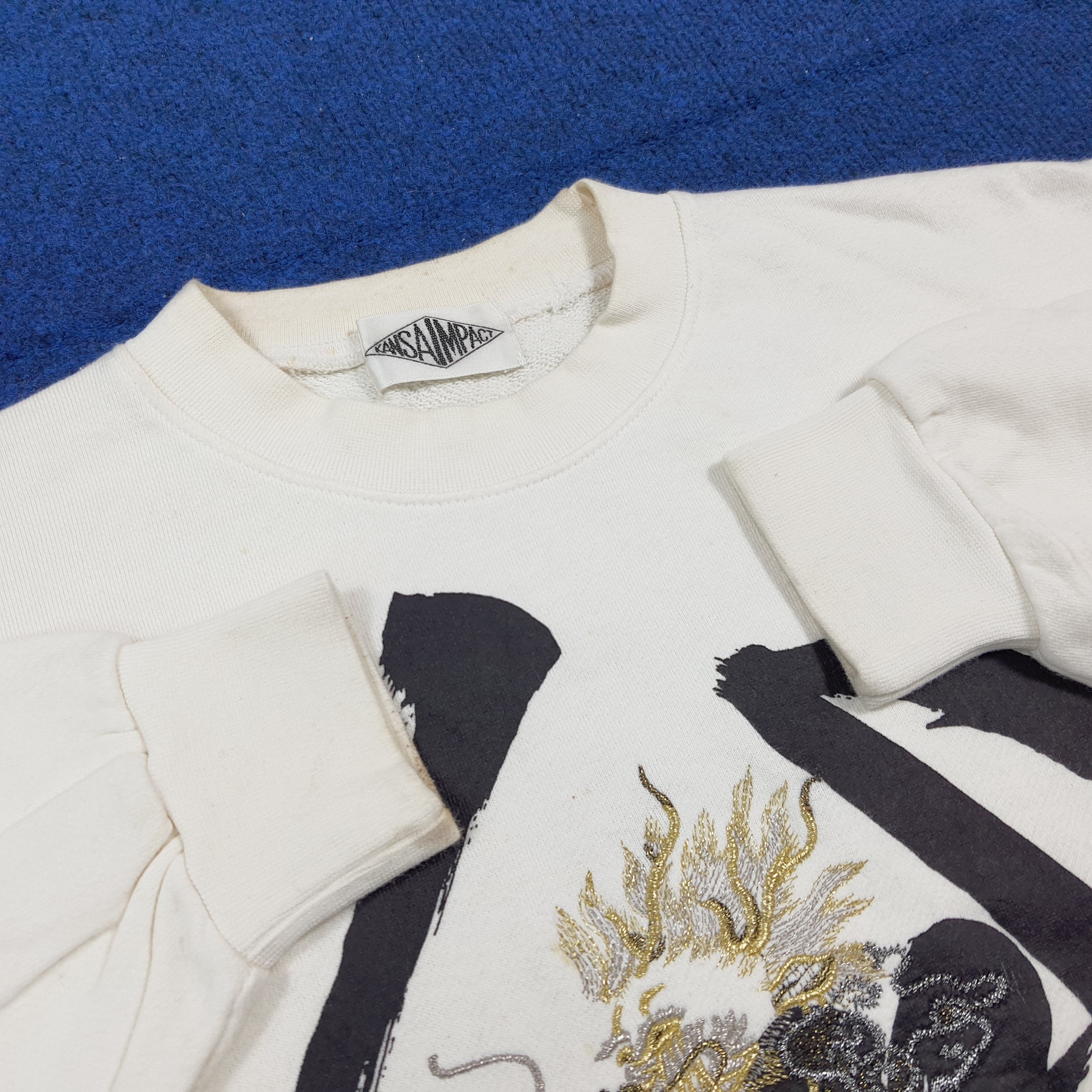 Kansai Yamamoto Vintage Kansai Impact Dragon Embroidery Sweatshirt C290N18 Size US M / EU 48-50 / 2 - 5 Thumbnail