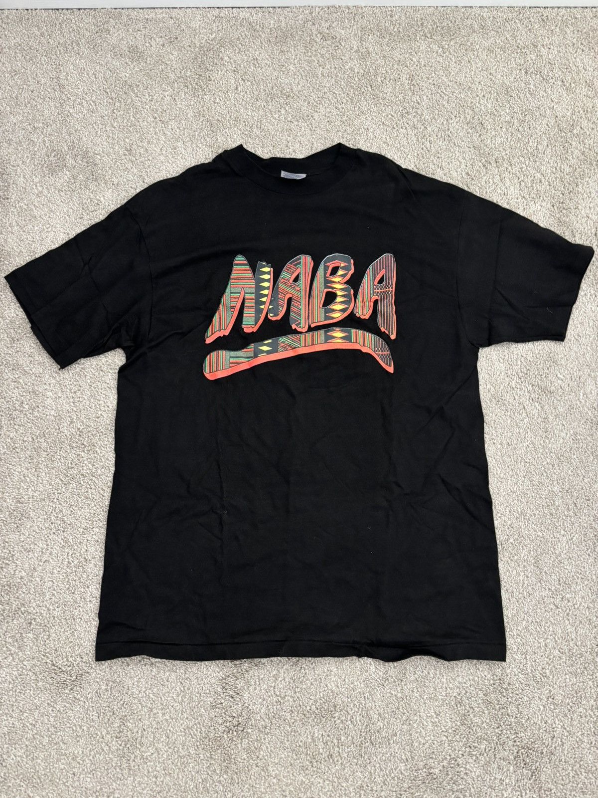 Hanes Vintage NABA Single Stitch T Shirt Size US L / EU 52-54 / 3 - 1 Thumbnail