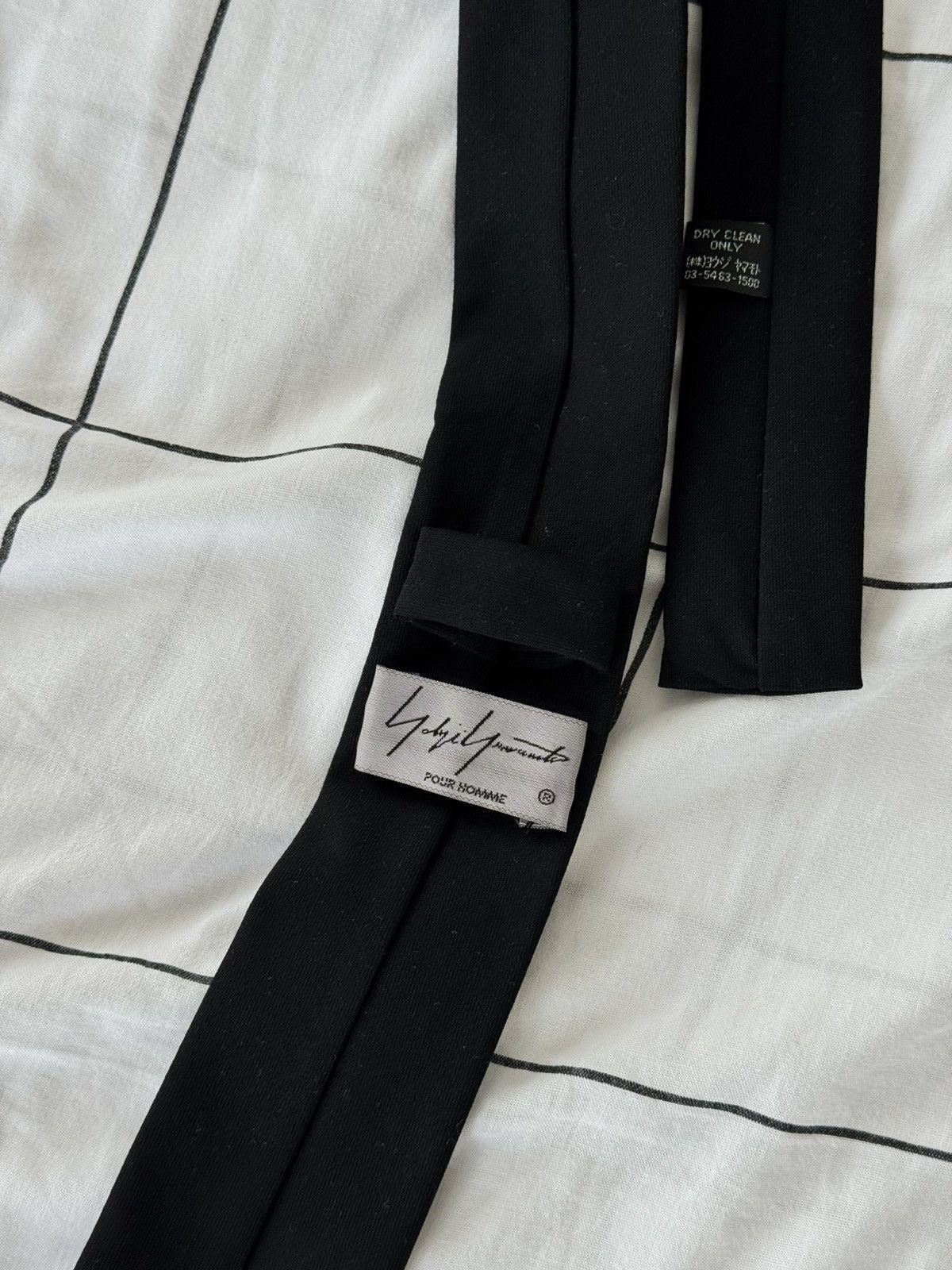 Yohji Yamamoto Yohji Yamamoto Tie - Nihilistic Delusion 虚無妄想 Size ONE SIZE - 11 Thumbnail