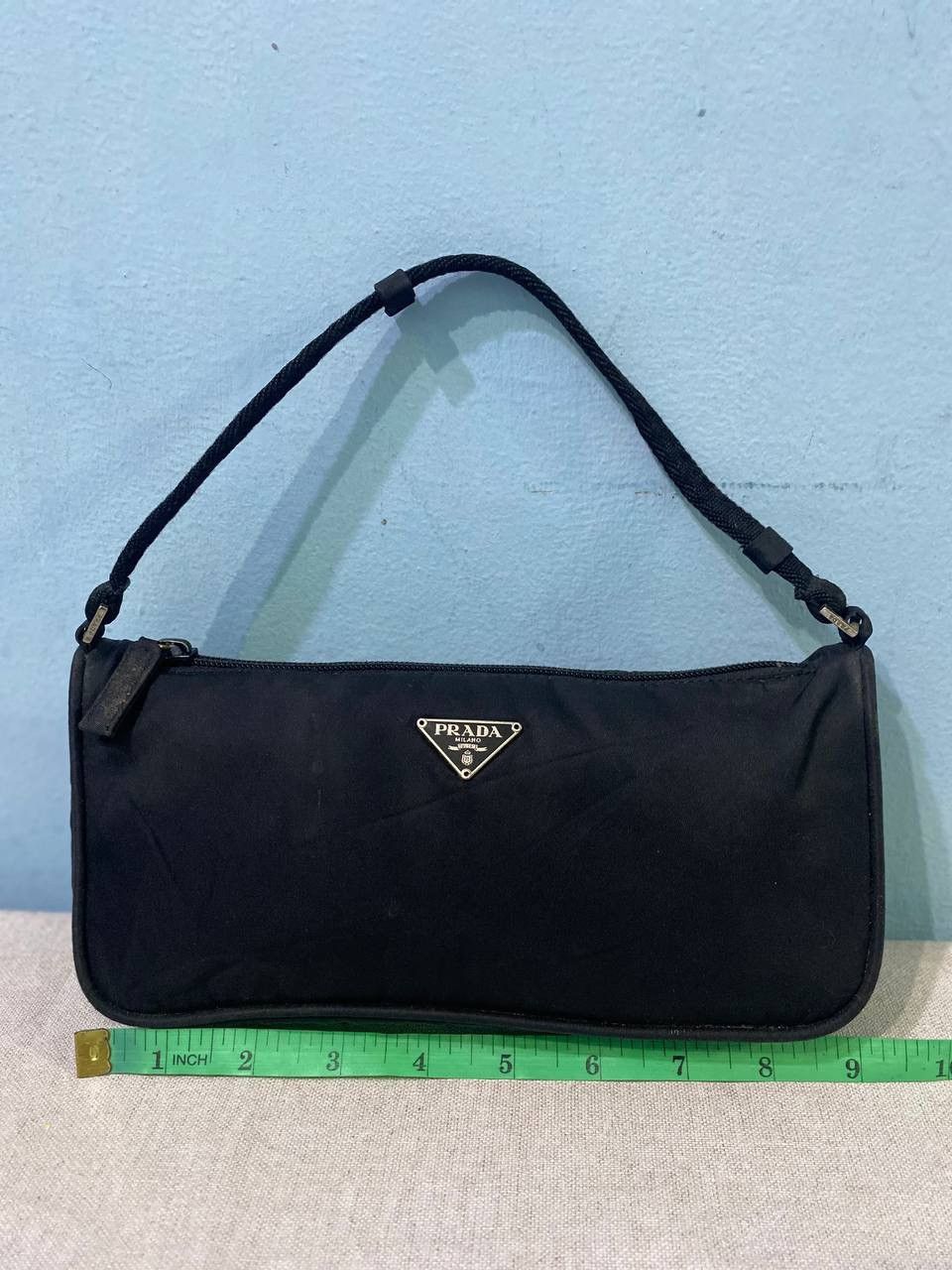 Designer × Vintage Vintage Prada Hand Bag Nice Design Size ONE SIZE - 14 Thumbnail