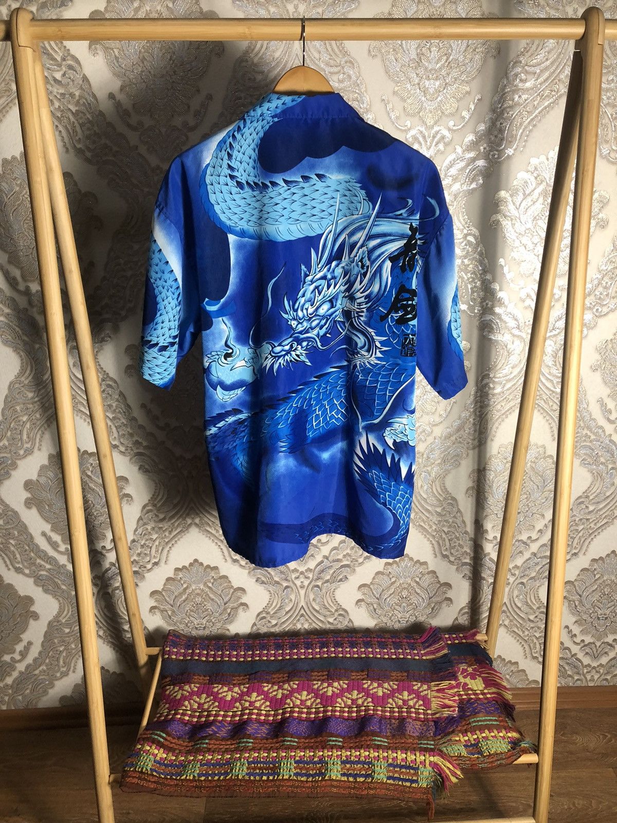 Japanese Brand VINTAGE DRAGONS DESIGNER JAPAN STYLE RETRO HAWAII Y2K 90s Size US XL / EU 56 / 4 - 4 Thumbnail