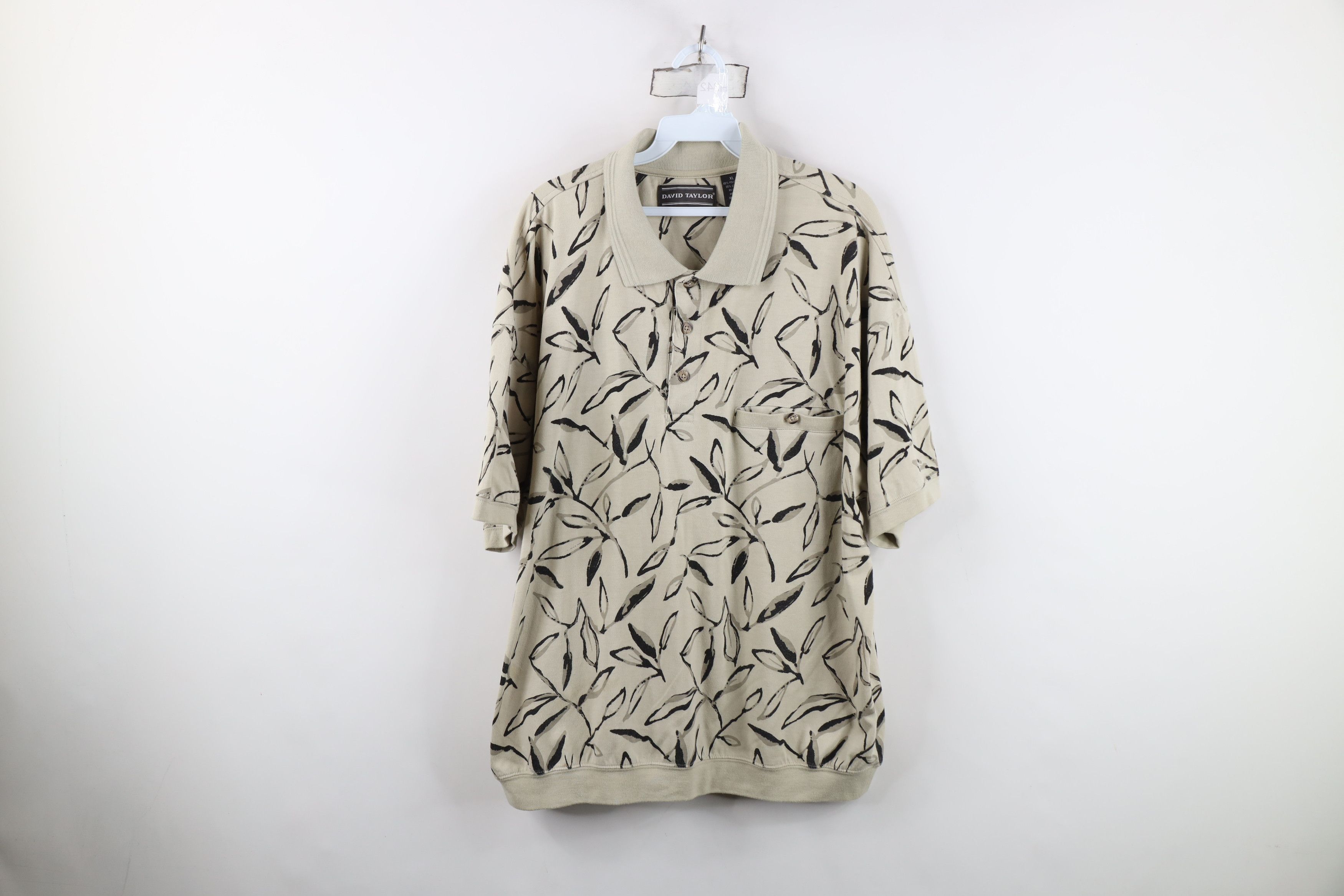 Vintage Vintage 90s Streetwear All Over Print Pullover Polo Shirt Size US XL / EU 56 / 4 - 1 Thumbnail