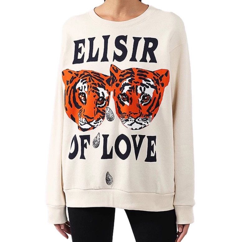 Gucci Gucci Tiger head logo letter printed sequin long-sleeved sw Size US S / EU 44-46 / 1 - 8 Thumbnail