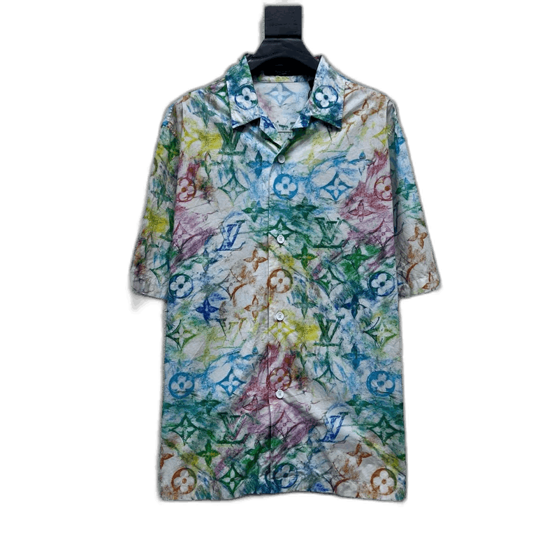 Louis Vuitton LOUIS VUITTON Crayon Logo Short Sleeve Shirt-2506 Size US XL / EU 56 / 4 - 1 Thumbnail