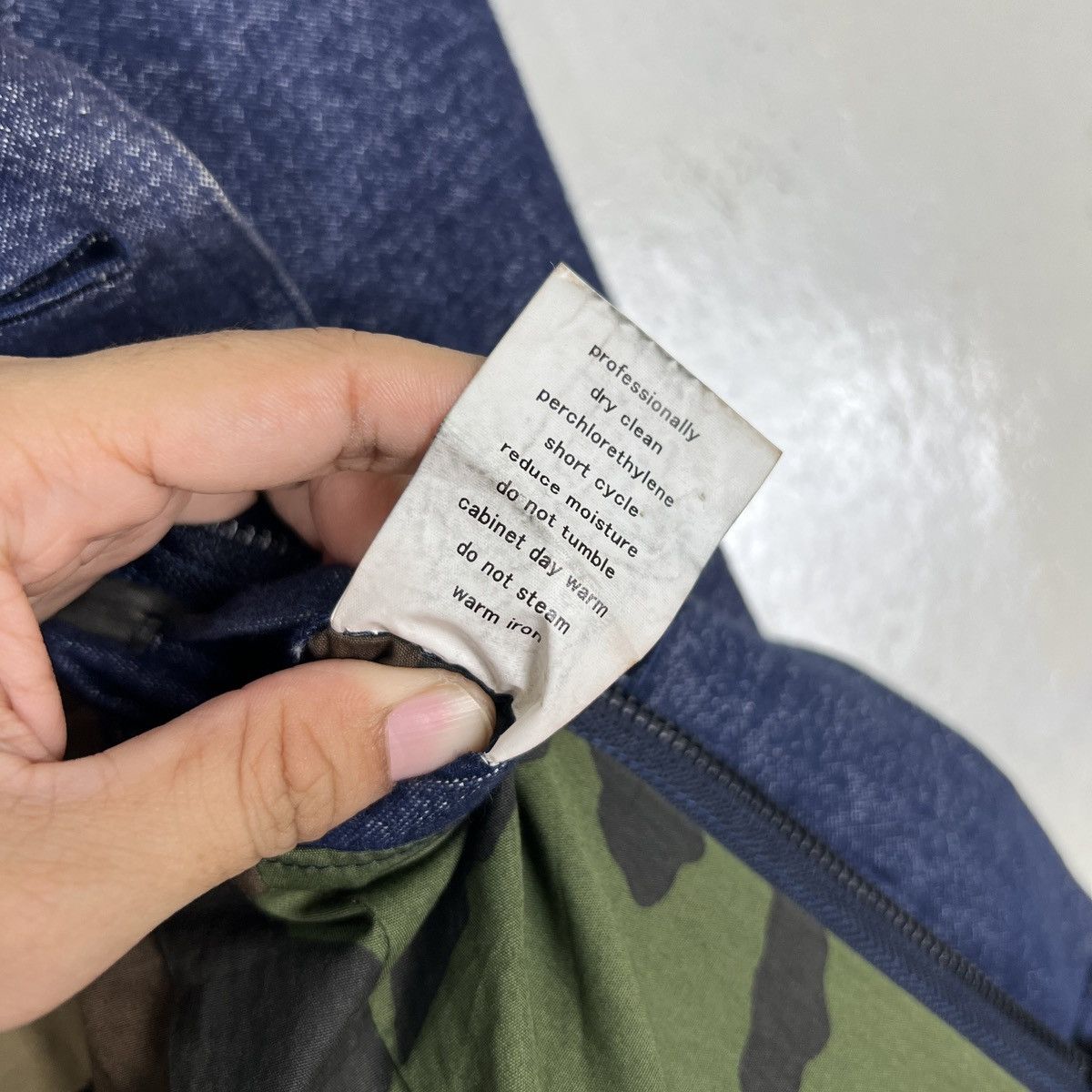 Indigo 🔥 HYPERION INDIGO BLUE CAMO LINING CHORE JACKET MADE MADE Size US S / EU 44-46 / 1 - 17 Thumbnail