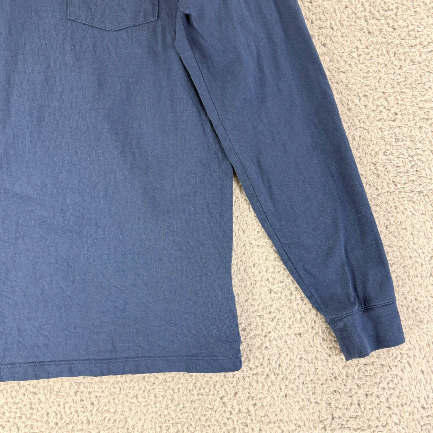 Vineyard Vines Vineyard Vines T-Shirt Men Small Blue Long Sleeve Graphic Print Crew Neck Cotton Size US S / EU 44-46 / 1 - 3 Thumbnail