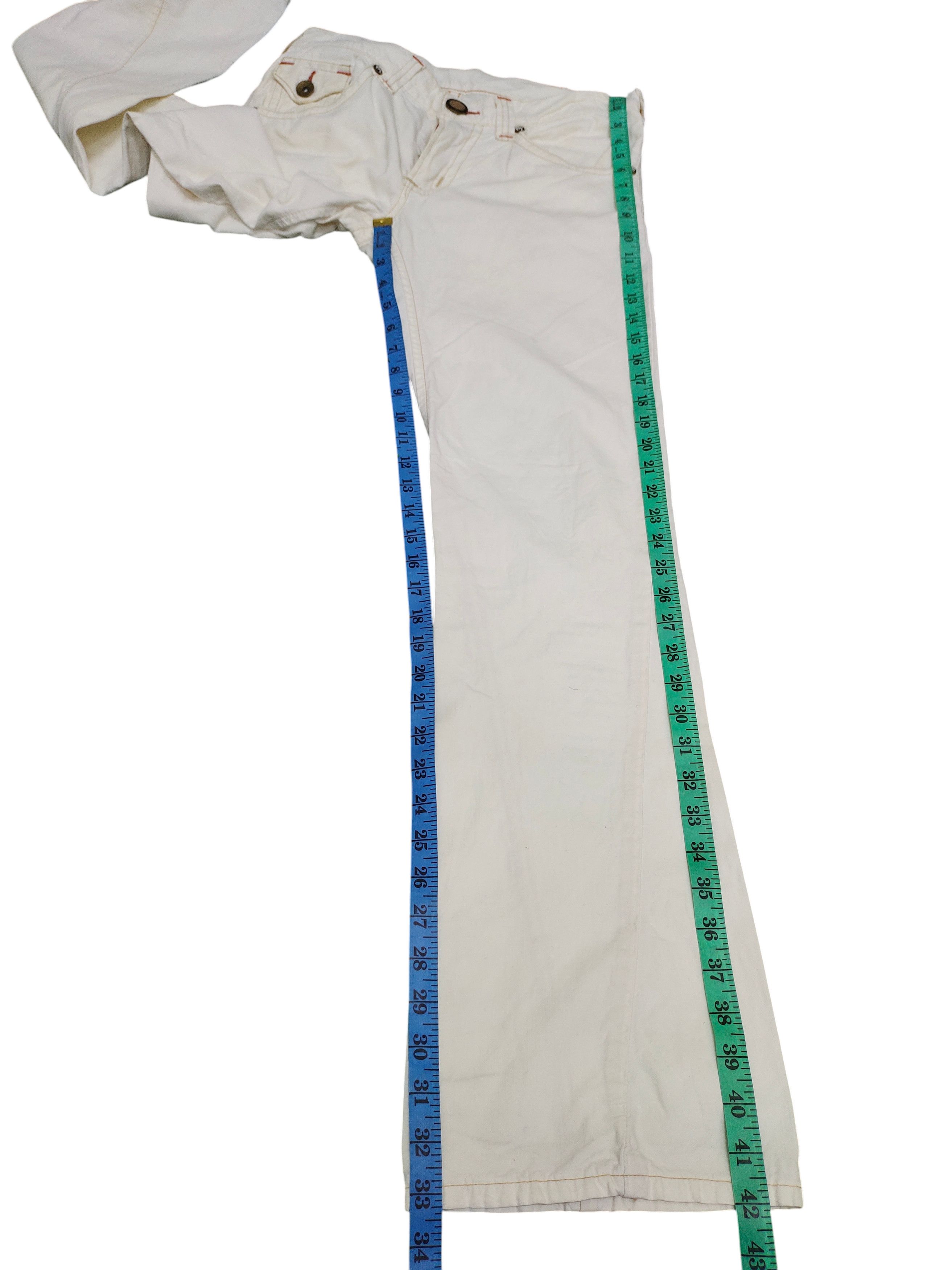 If Six Was Nine Flare Jeans Edwin Blue Trip White Denim Bootcut BT5012 Size US 30 / EU 46 - 16 Thumbnail