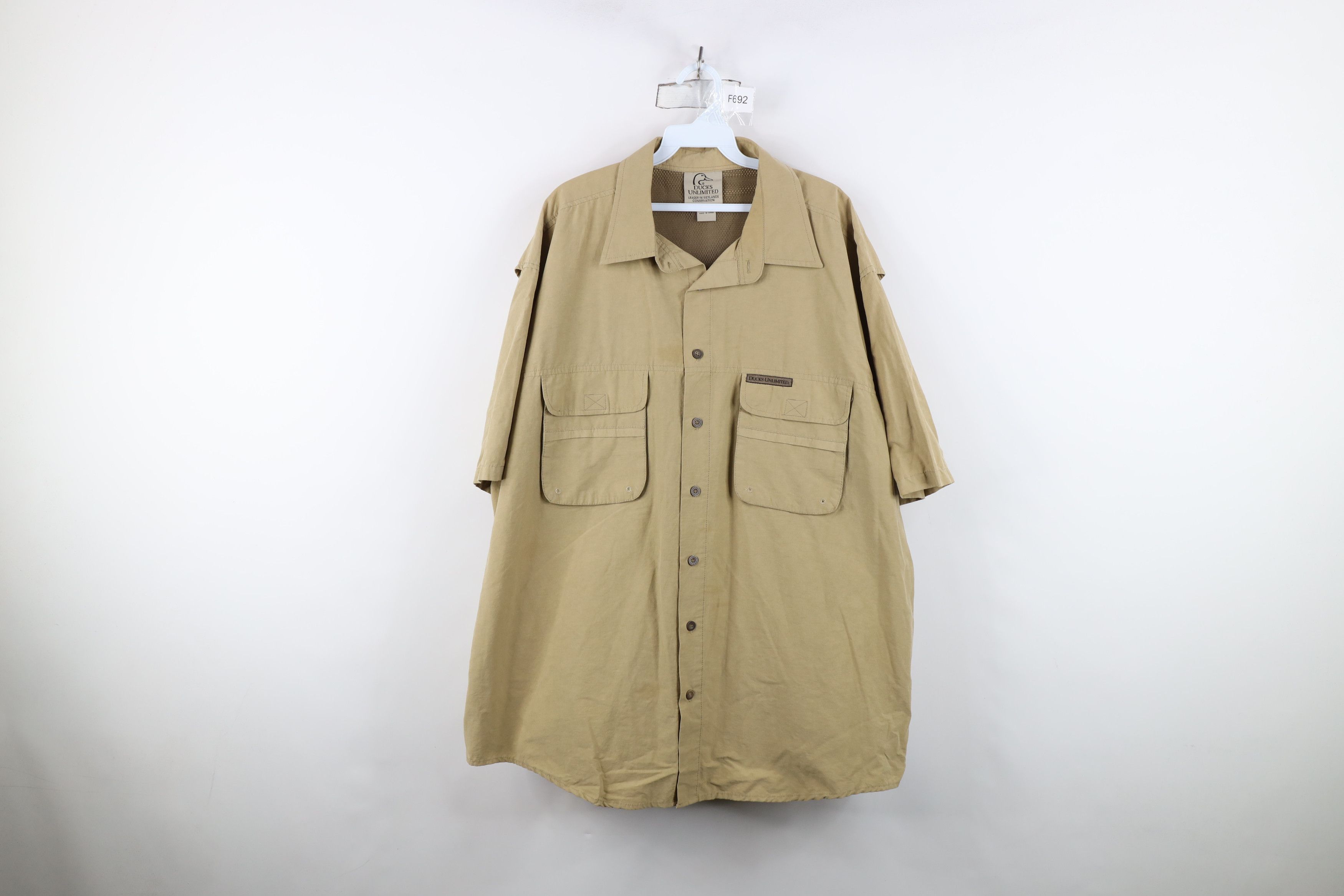 Vintage Vintage Ducks Unlimited Short Sleeve Collared Button Shirt Size US XXL / EU 58 / 5 - 1 Thumbnail