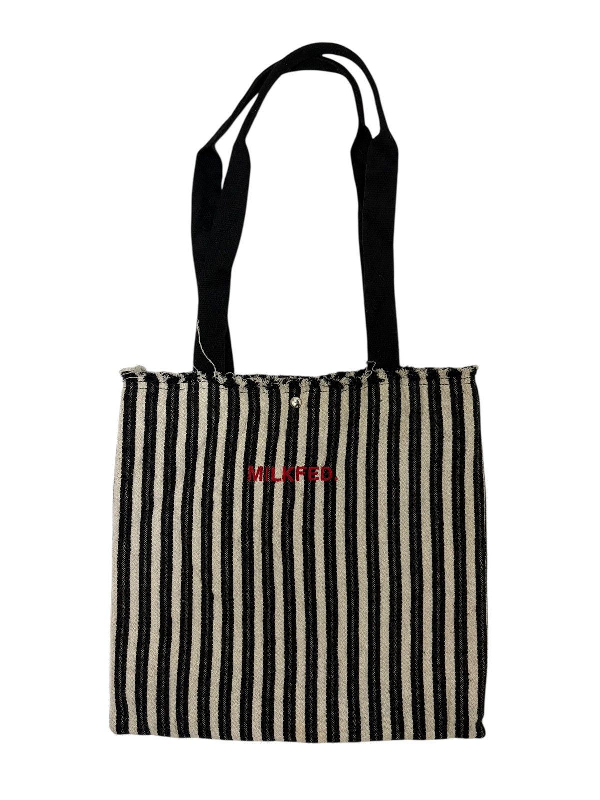Japanese Brand MILKFED SOFIA COPPOLA VERTICAL STRIPED RED EMBROIDERED LOGO Size ONE SIZE - 3 Thumbnail
