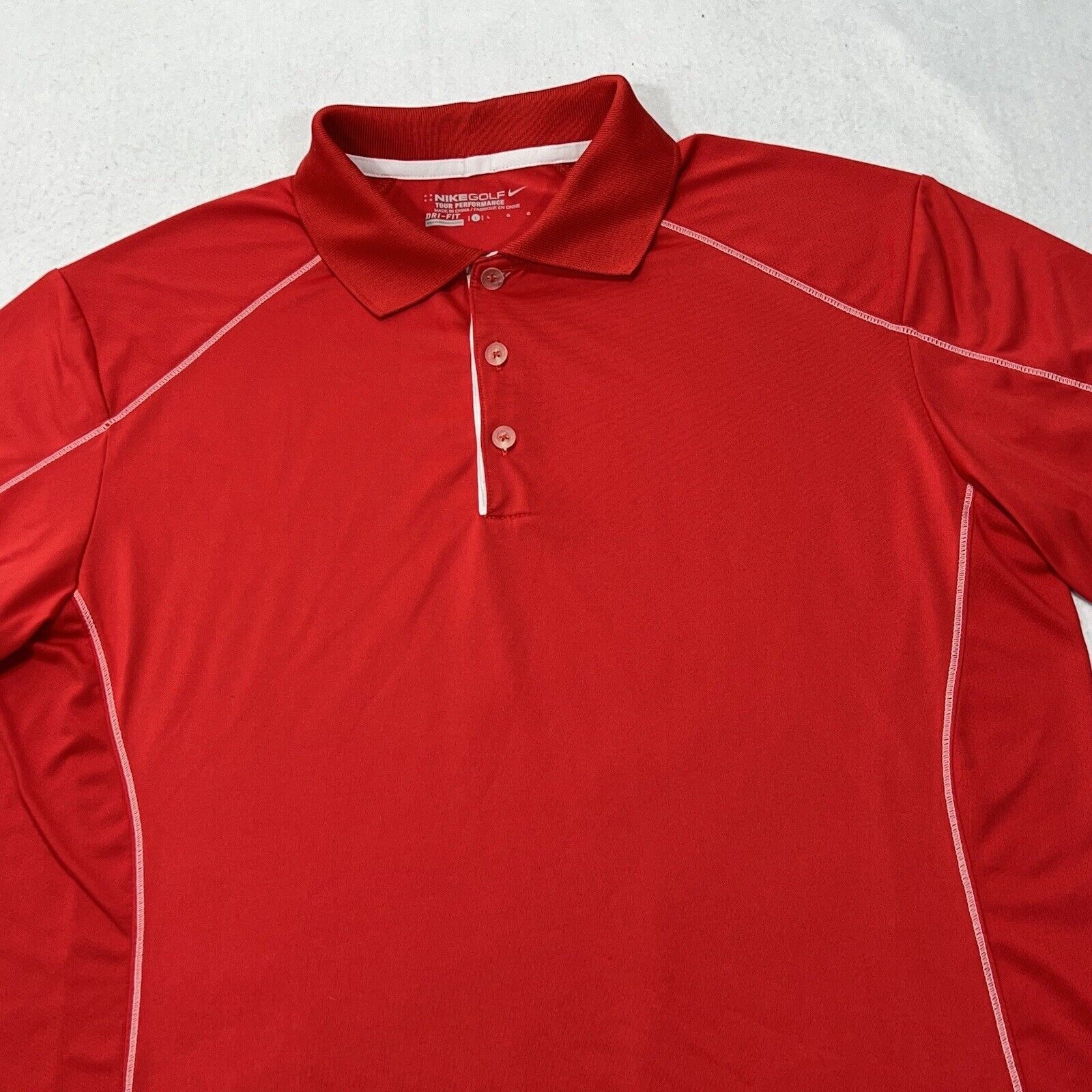 Nike Nike Golf Tour Collection Athletic Polo Dri Fit Shirt Size US L / EU 52-54 / 3 - 2 Thumbnail