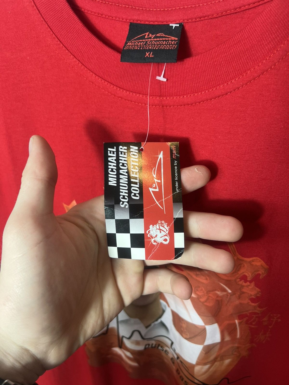 Ferrari Vintage Michael Schumacher Y2K Ferrari Formula 1 Racing Tee Size US XL / EU 56 / 4 - 7 Thumbnail