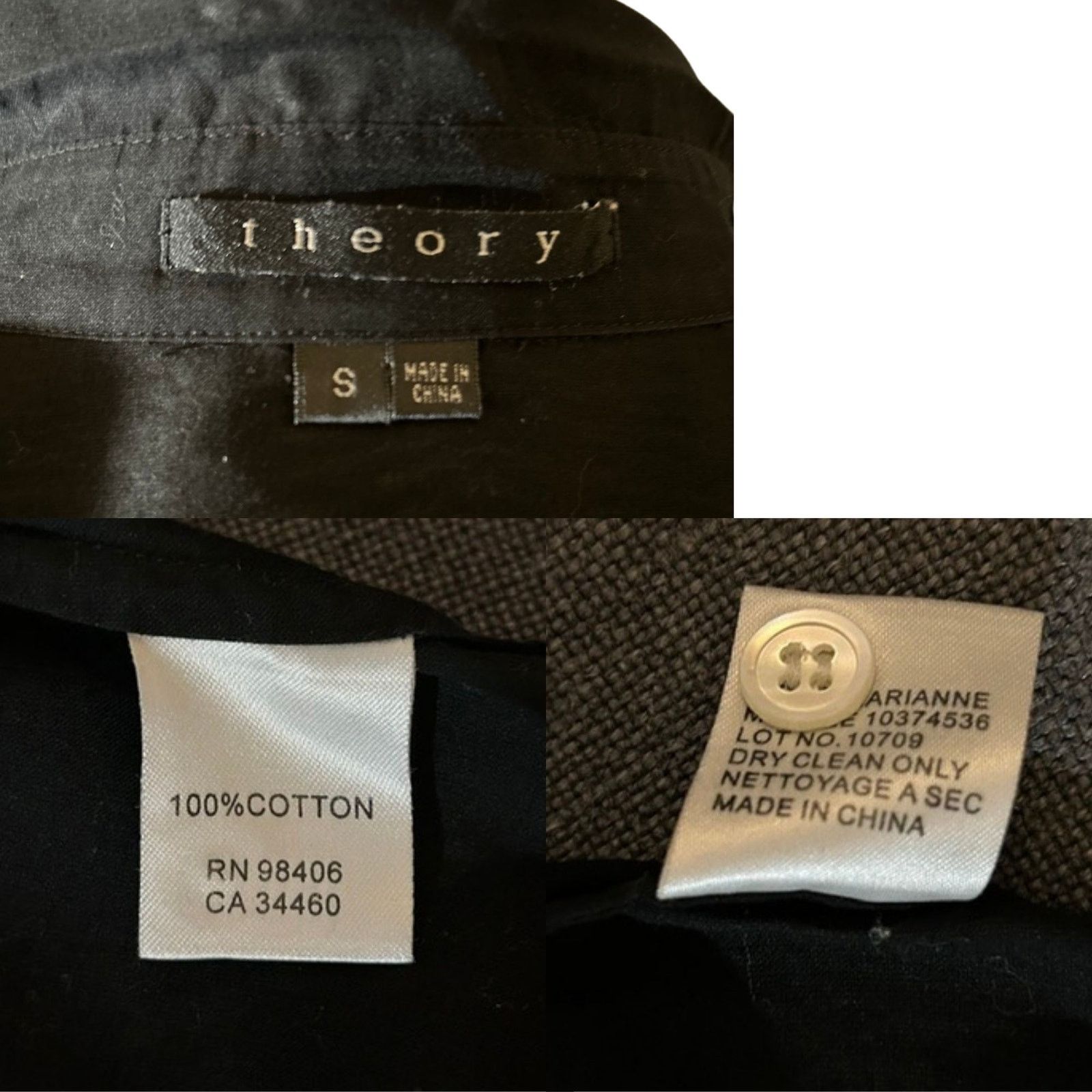 Theory Vintage Theory Fitted Cotton Blouse Size S Early 2000s Size S / US 4 / IT 40 - 7 Thumbnail
