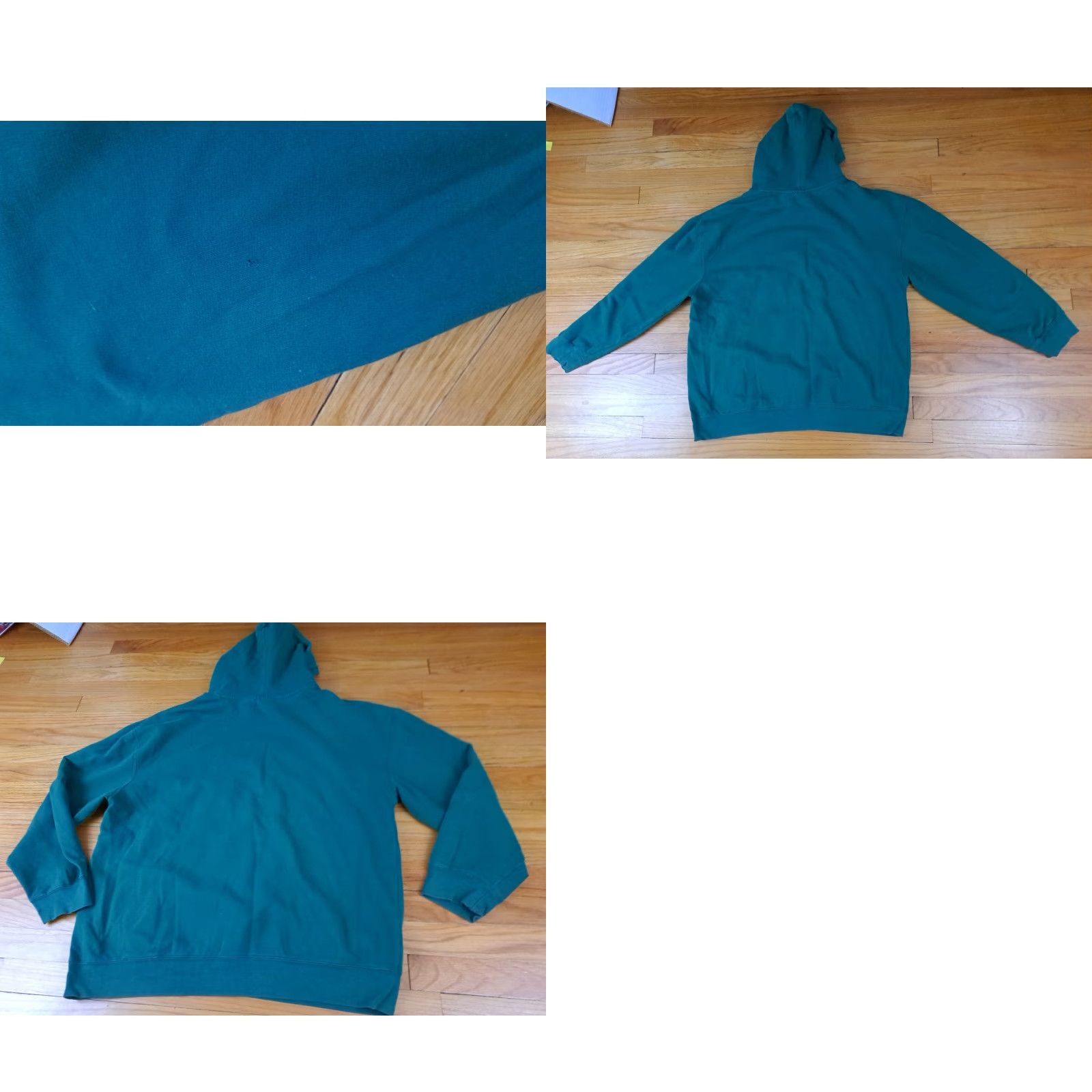 X-LARGE VINTAGE Eastern Michigan Eagles Sweatshirt Hooded Embroidered XL Green Unisex Adults 90s Sports Basketball Pullover Size US XL / EU 56 / 4 - 8 Thumbnail