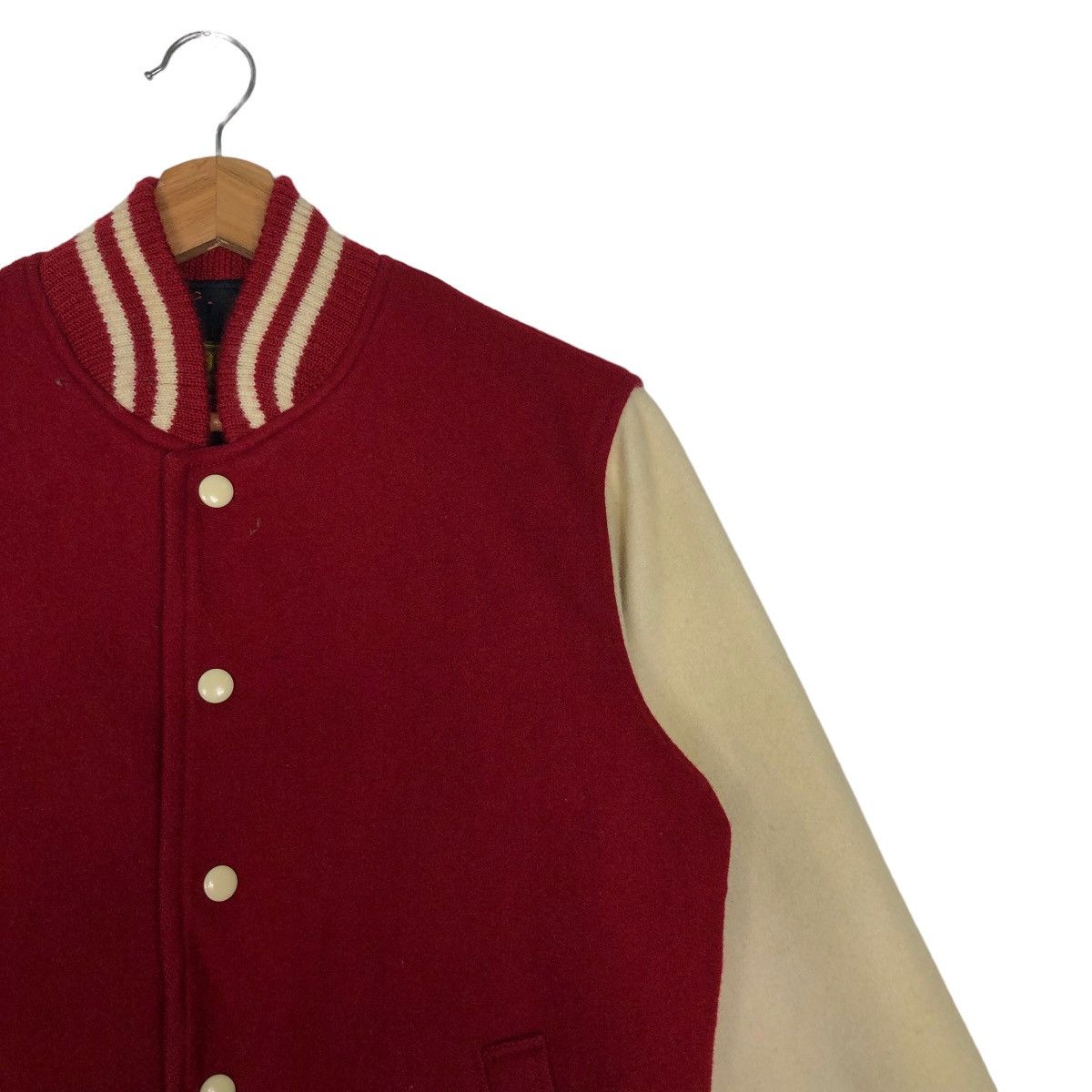 Japanese Brand 🔥90’s Vintage Wool Varsity Bomber Jacket Robe’s Oscar Japan Size US M / EU 48-50 / 2 - 6 Thumbnail