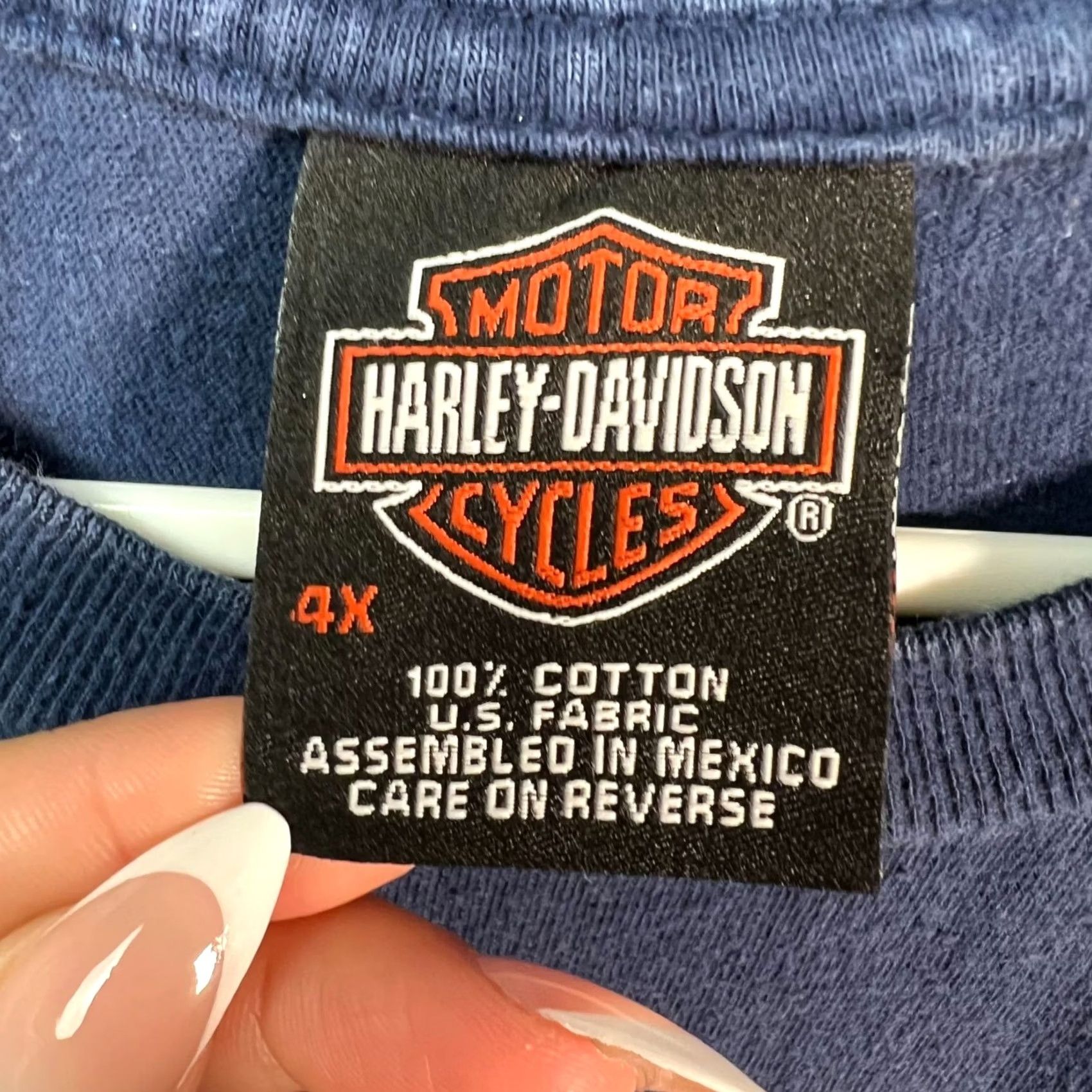 Harley Davidson Harley-Davidson T-Shirt Harley-Davidson Blue 4XL Size 4X Adult Mens Logo Motorcycle Vintage? No (from title) Size US XXL / EU 58 / 5 - 3 Thumbnail