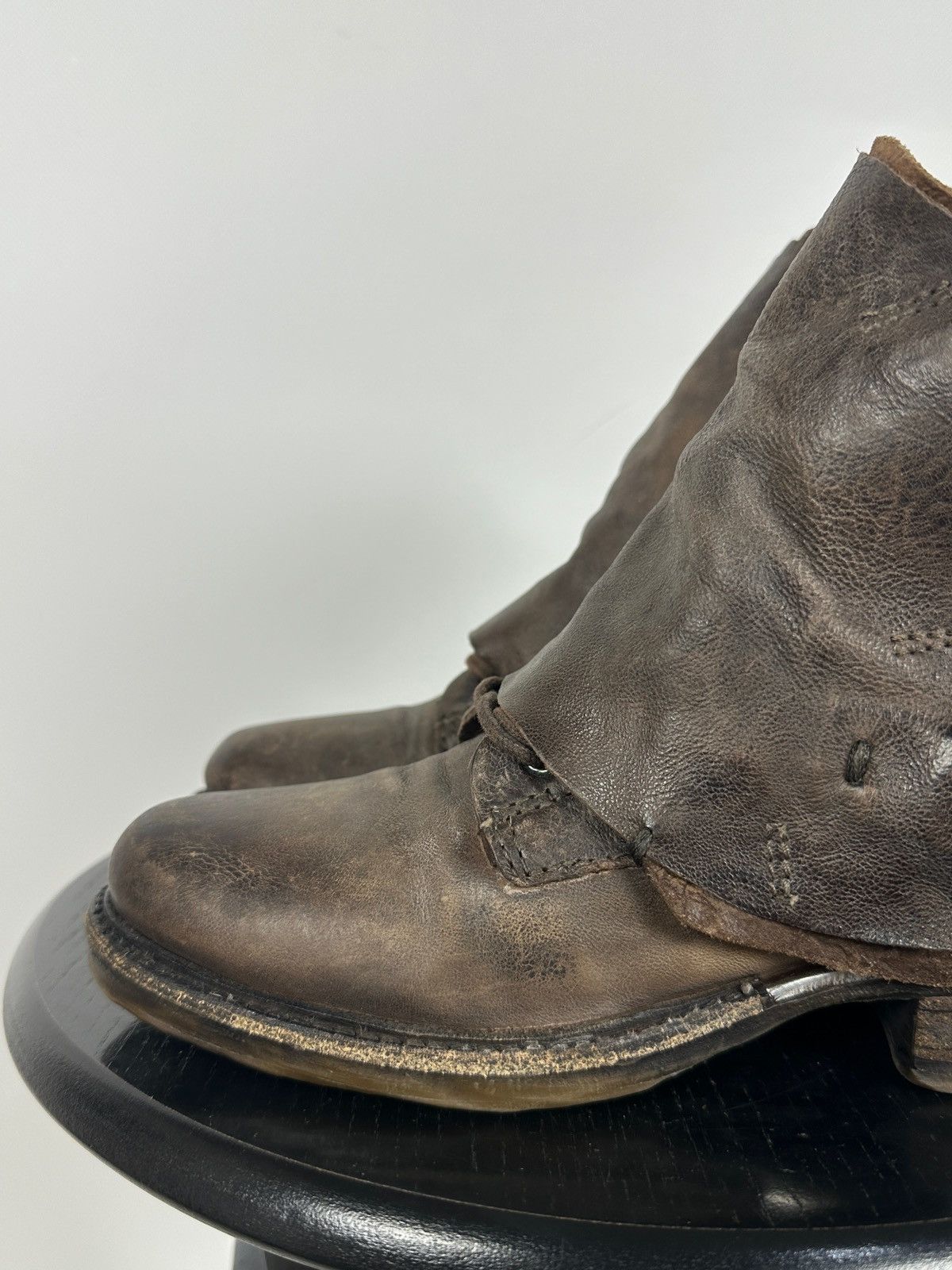 A.S.98 A.S.98. Airstep Brown Leather Buckle Biker Ankle Boots Size US 6 / IT 36 - 16 Thumbnail