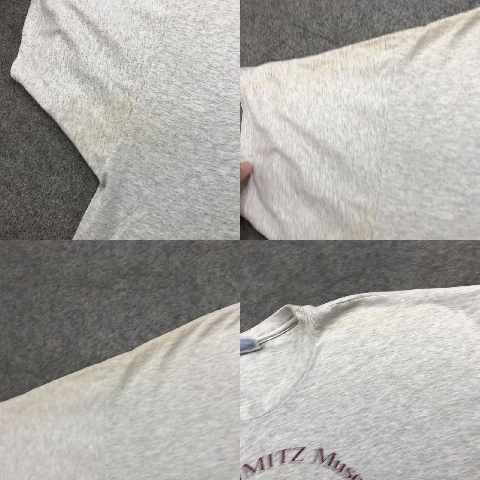 Hanes VINTAGE Admiral Nimitz Museum Shirt Mens XL Gray Hanes Tee Boat Texas Navy Base Graphic Print 50/50 Crew Neck Short Sleeve 2XL (Measures) Mens Size US XL / EU 56 / 4 - 8 Thumbnail