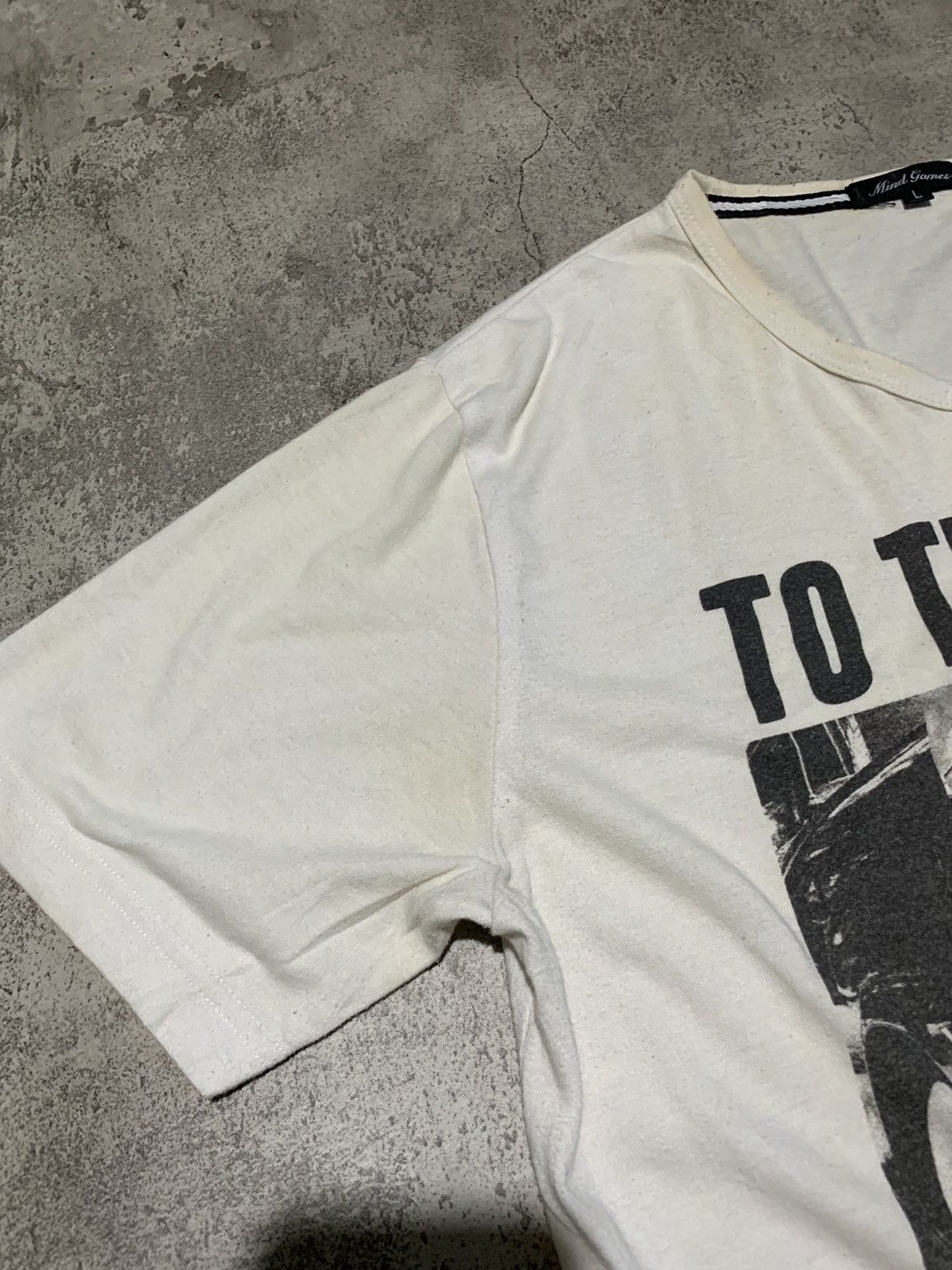 Japanese Brand 2000s Mind Games double layer poem to the world t shirt Size US M / EU 48-50 / 2 - 7 Thumbnail