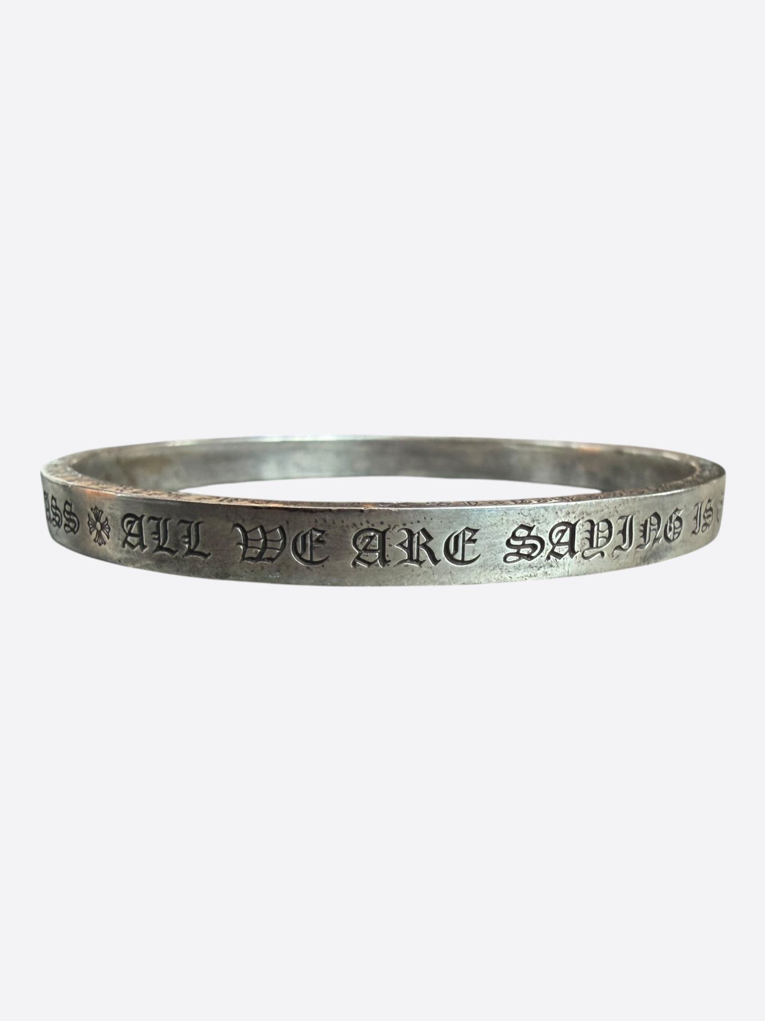 Chrome Hearts Chrome Hearts Silver Spacer Bangle Bracelet Size ONE SIZE - 1 Thumbnail