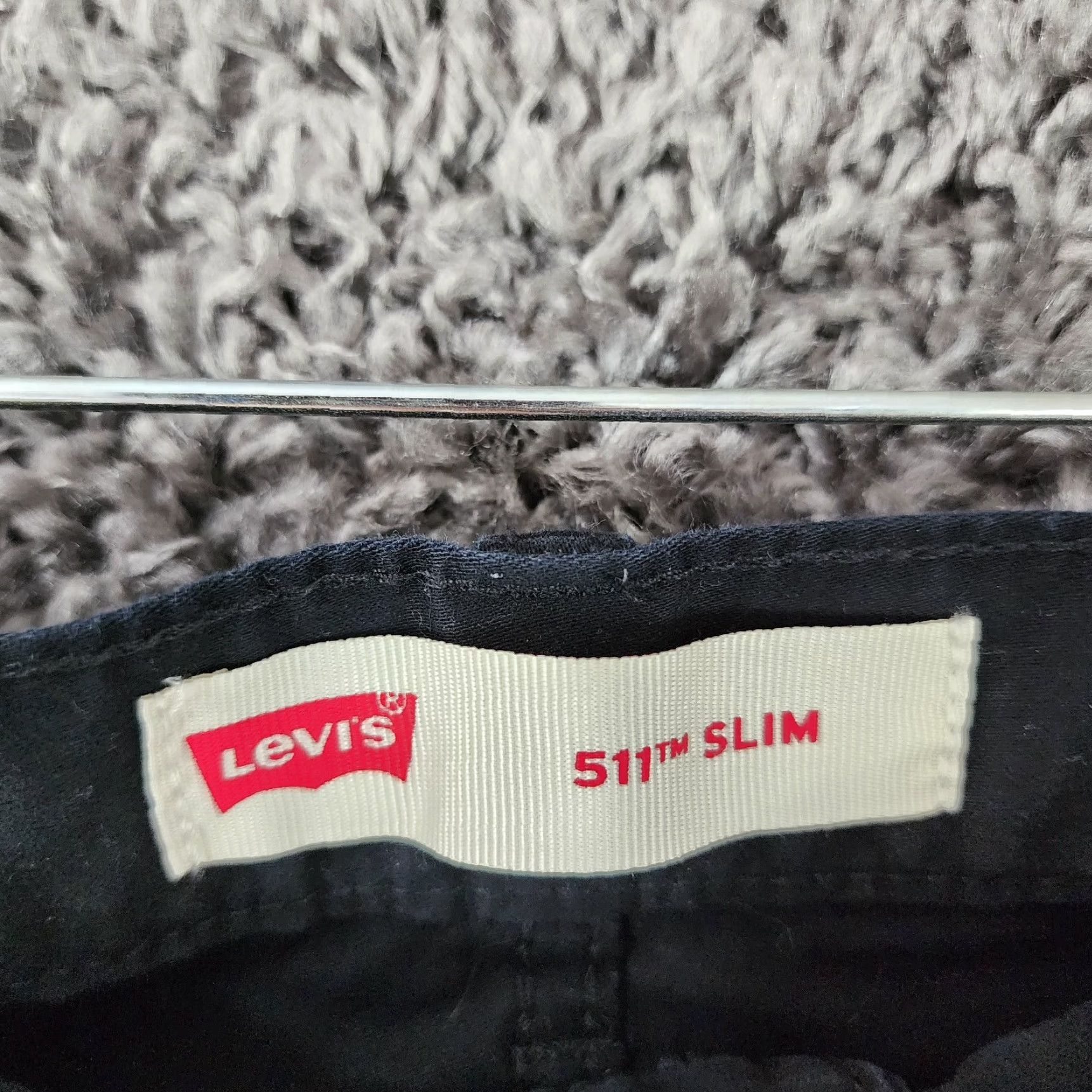 Levi's Levi 511 Womens Slim Straight Black Pants Size 16 Size 38" / US 16 / IT 52 - 3 Thumbnail