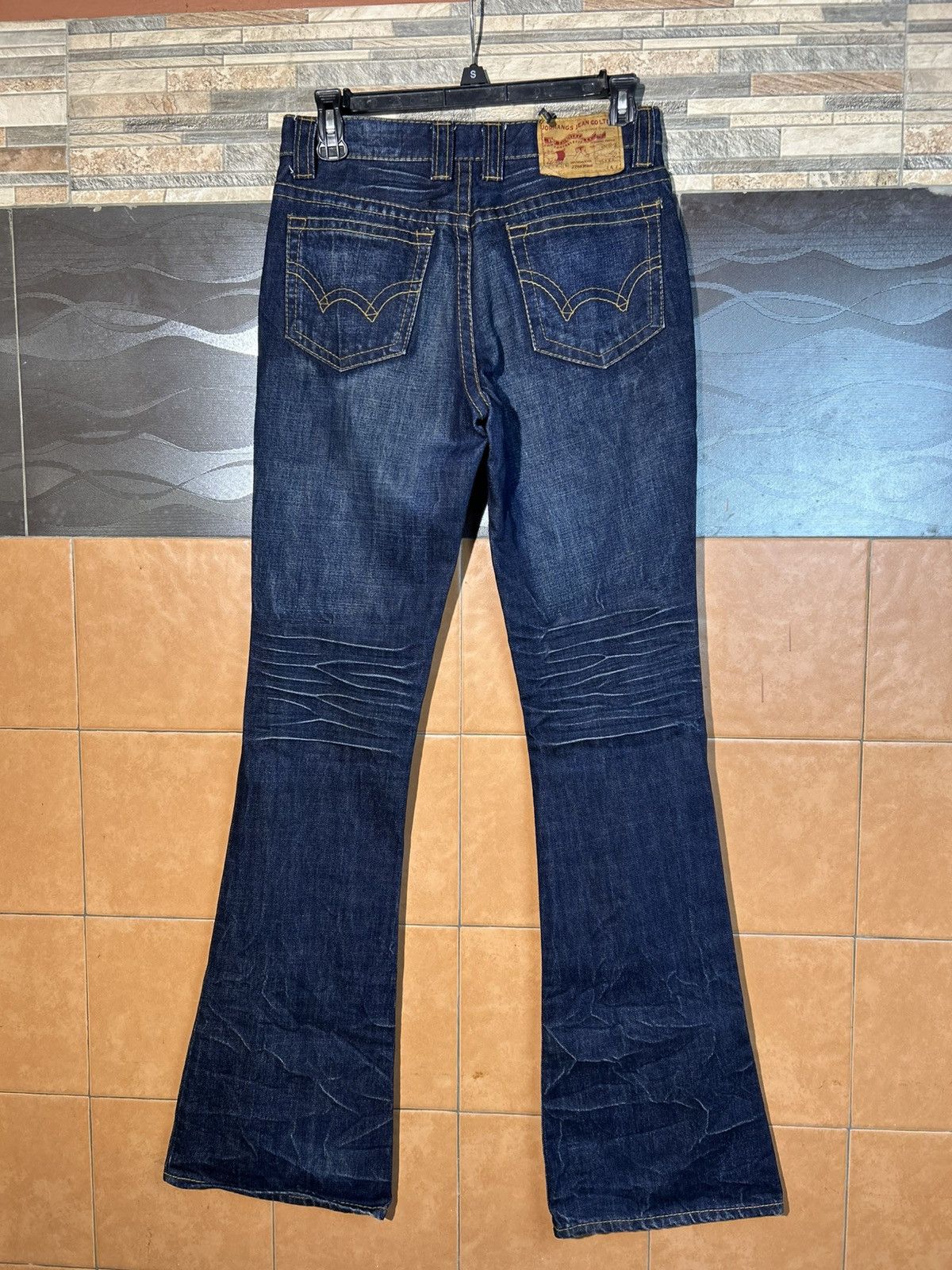Japanese Brand Flared Jeans Distressed Jeans Size US 27 - 2 Thumbnail