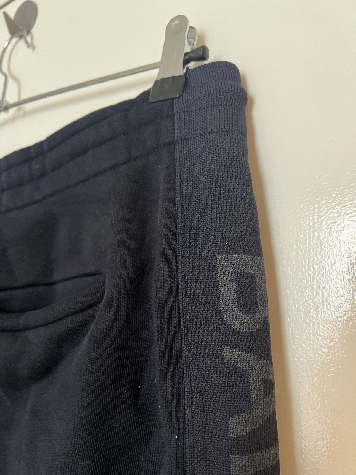 Balenciaga Balenciaga Spellout Side Adjustable Waist Jogger Navy L Size US 39 - 9 Thumbnail