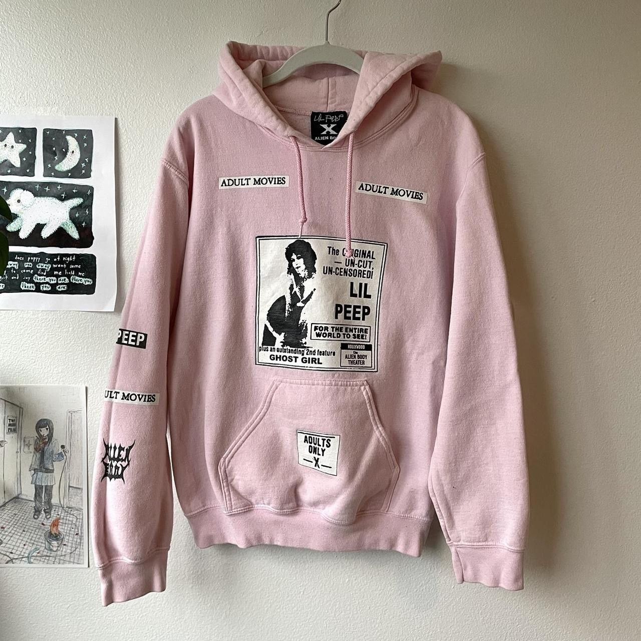 Lil Peep Lil Peep x Alien Body Pink Hoodie Size US S / EU 44-46 / 1 - 1 Thumbnail