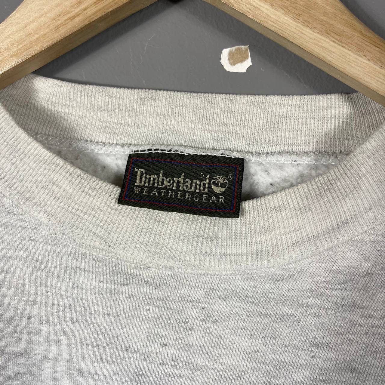 Timberland × Vintage Timberland Weathergear Heather Grey Graphic Sweatshirt Size US L / EU 52-54 / 3 - 3 Thumbnail