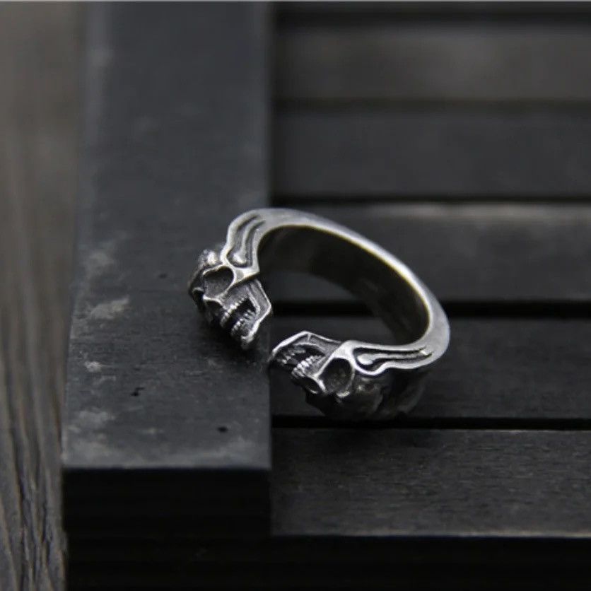 Jewelry Double skull Rings Size ONE SIZE - 3 Thumbnail